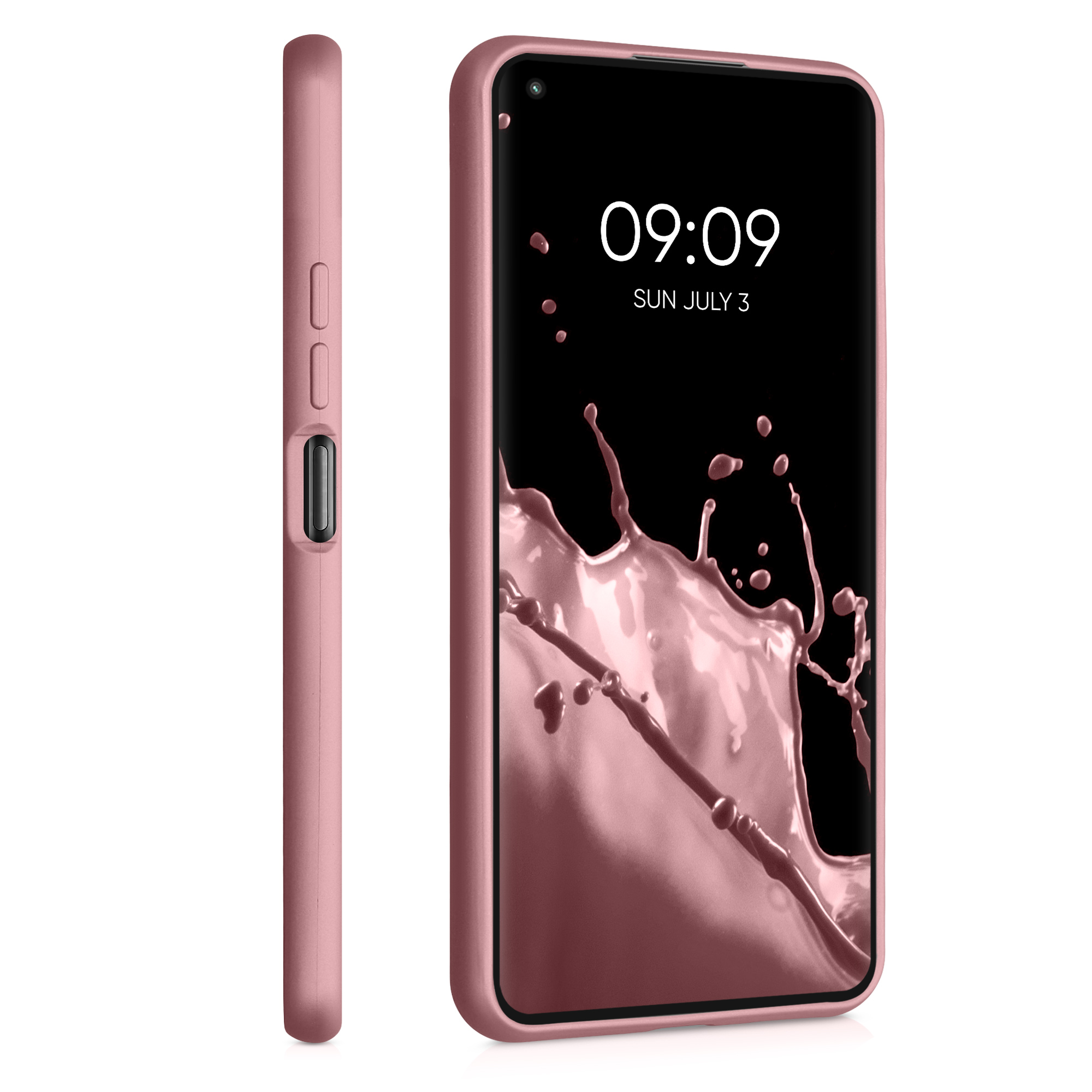 Metalický kryt na mobil Xiaomi 11 Lite NE metalicky růžové zlato