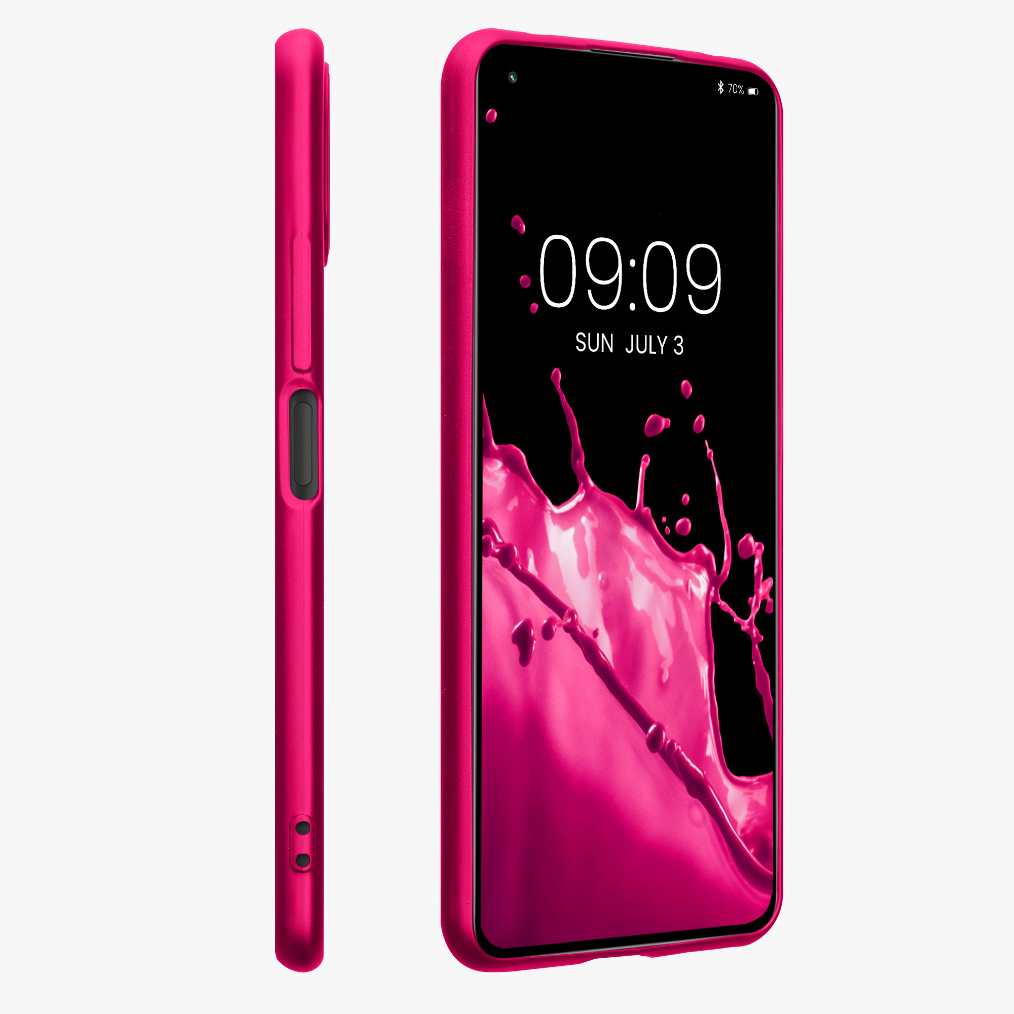 Metalický kryt na mobil Xiaomi 11 Lite NE kwmobile metalicky růžový