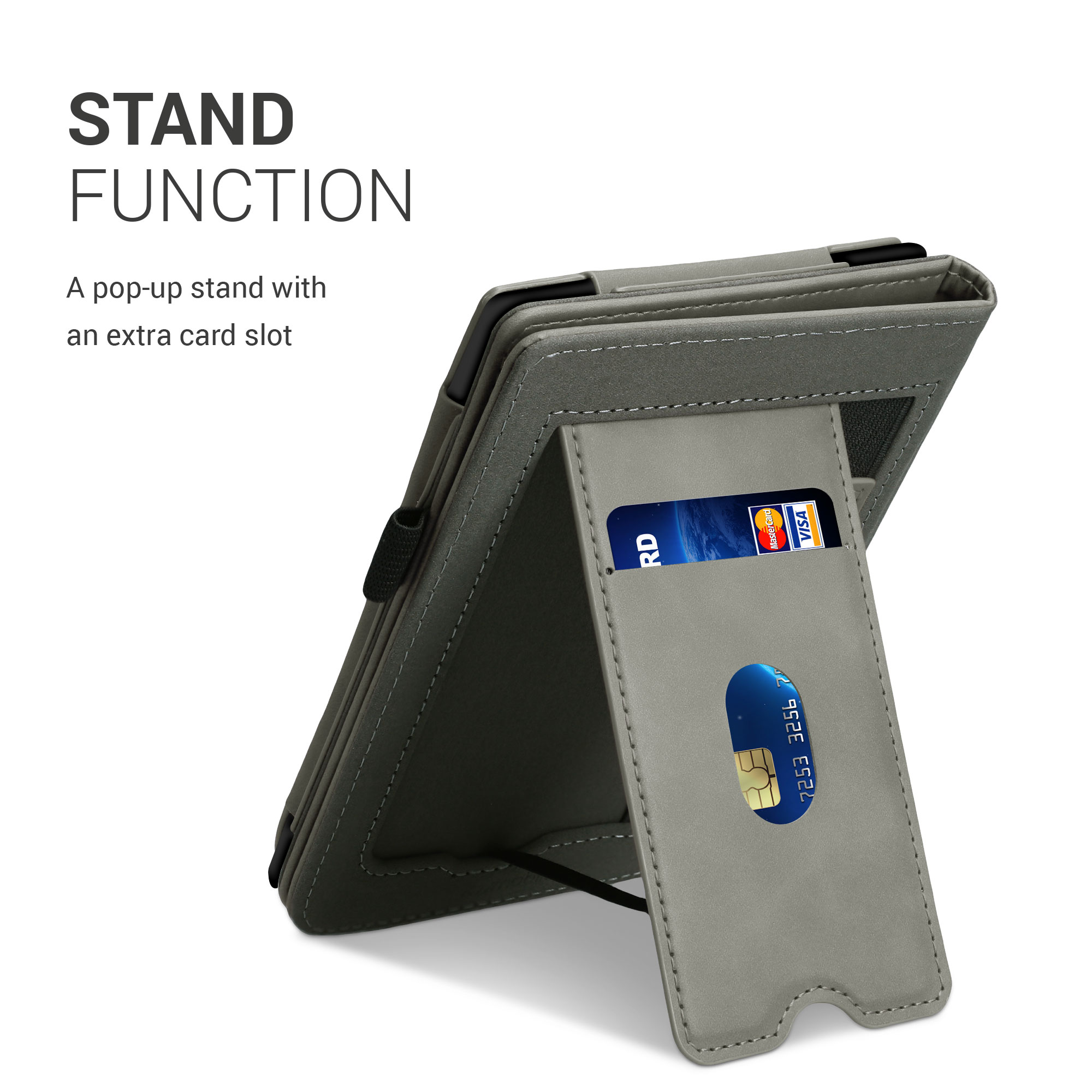 Pouzdro na čtečku Pocketbook Touch Lux 4/5/Touch HD 3/Color (2020)/ Vivlio Lux 5 kwmobile - šedá