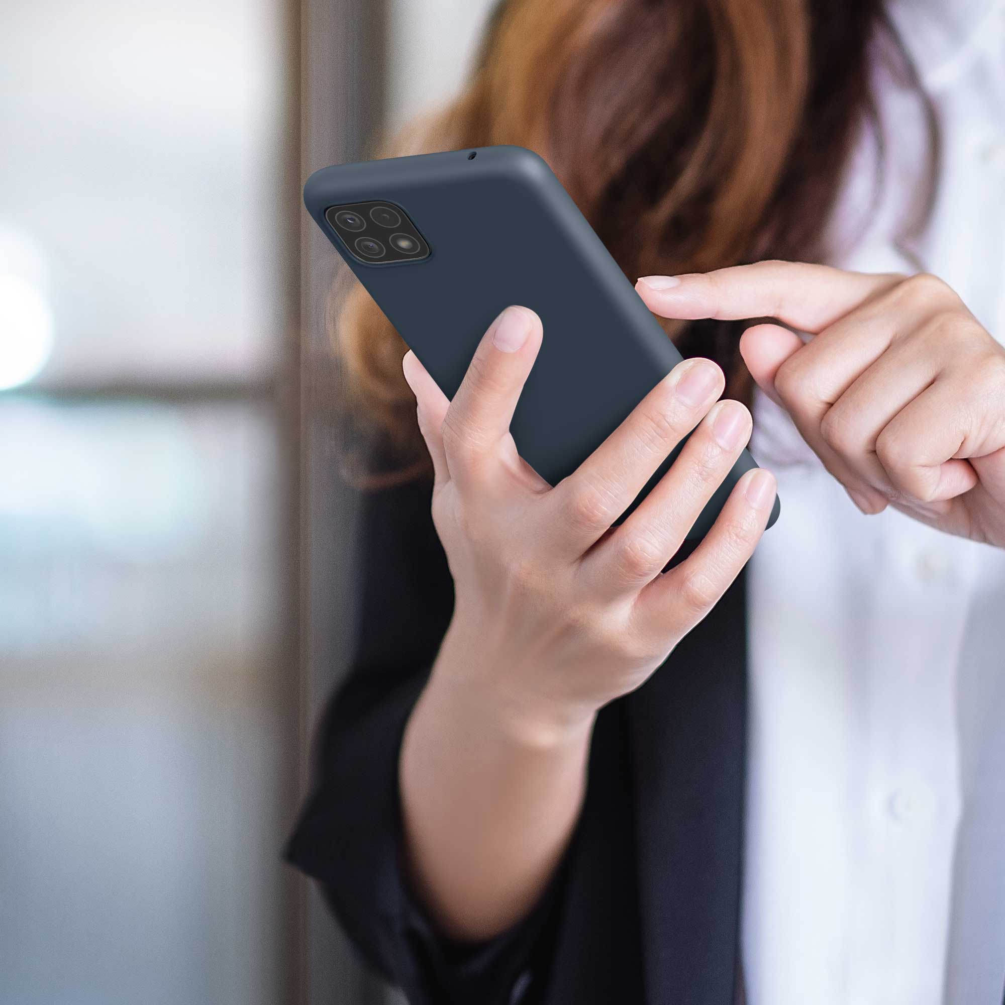 Kryt na mobil Samsung Galaxy A22 5G kwmobile TPU Tmavě břidlicová