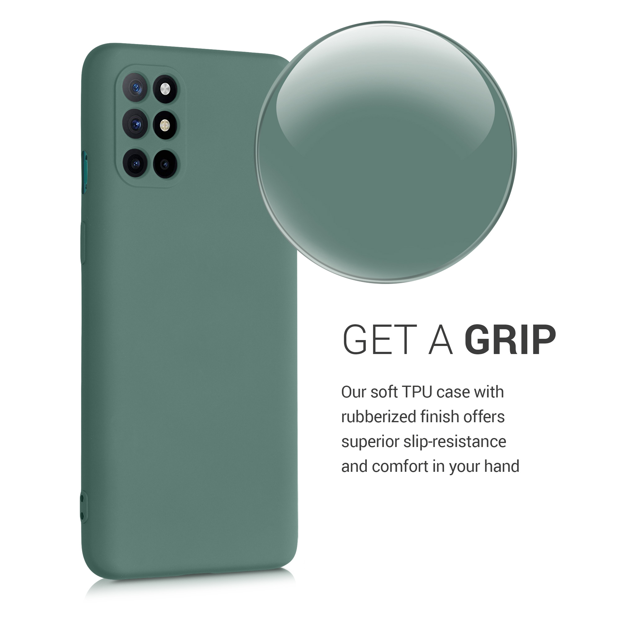 Kryt na mobil OnePlus 8T kwmobile TPU lesní zelená