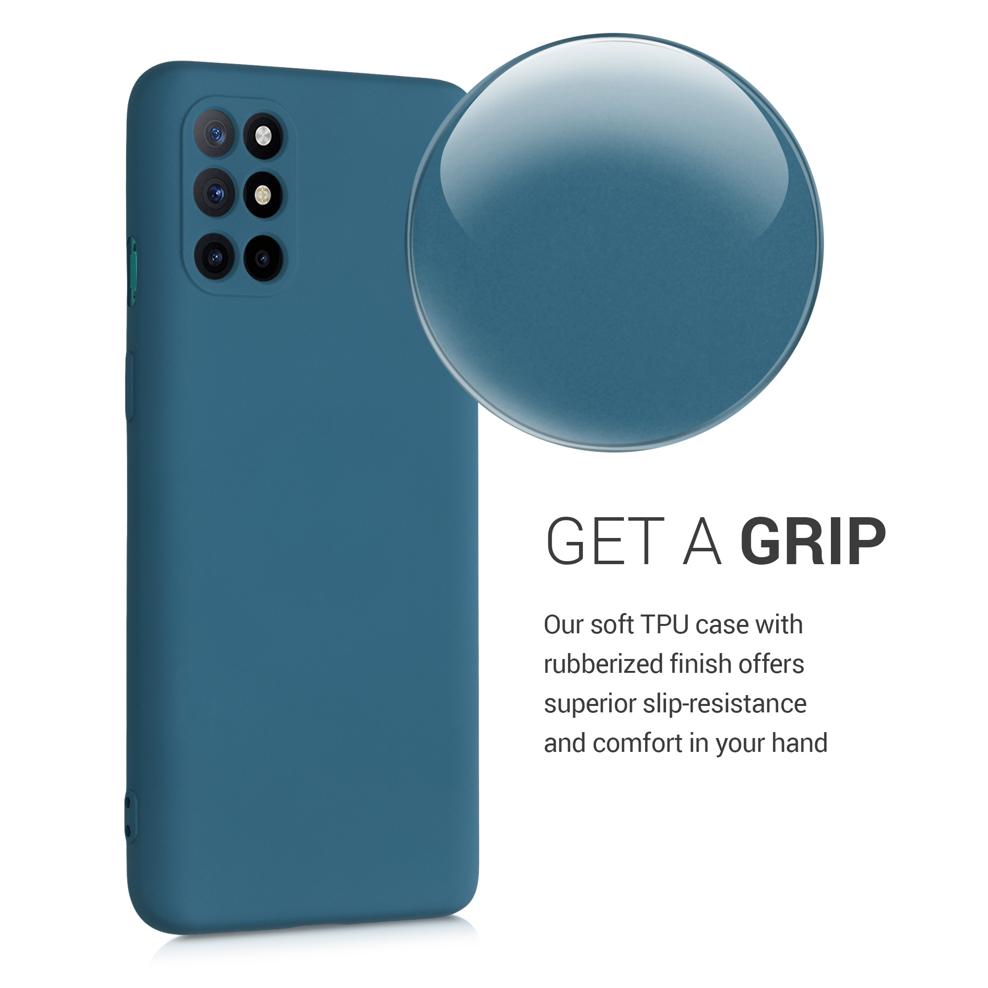 Pouzdro pro OnePlus 8T kwmobile tenké ochranné silikonové - matná petrolejová