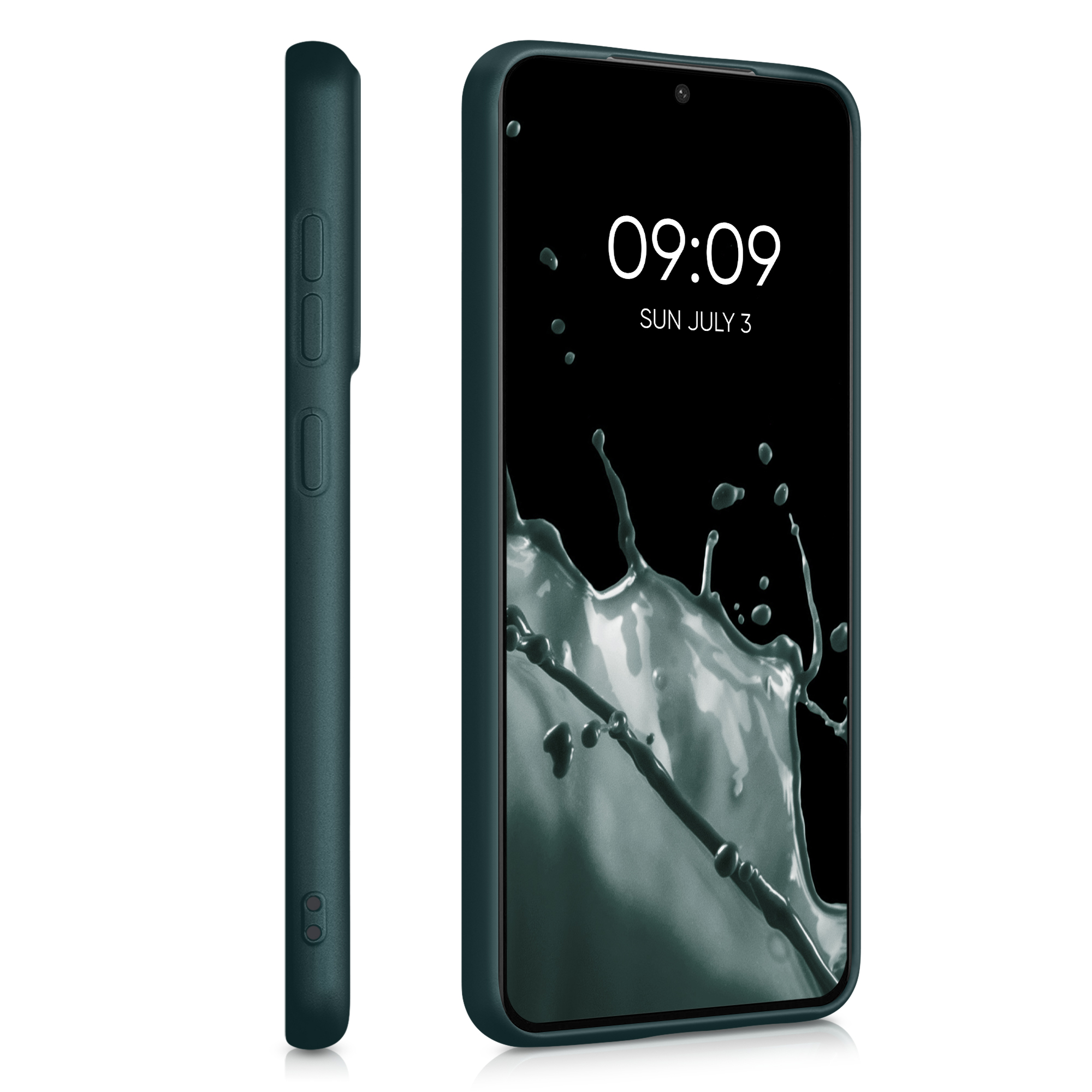 Kryt na mobil Galaxy S21 Fan Edition kwmobile metalická petrolejová