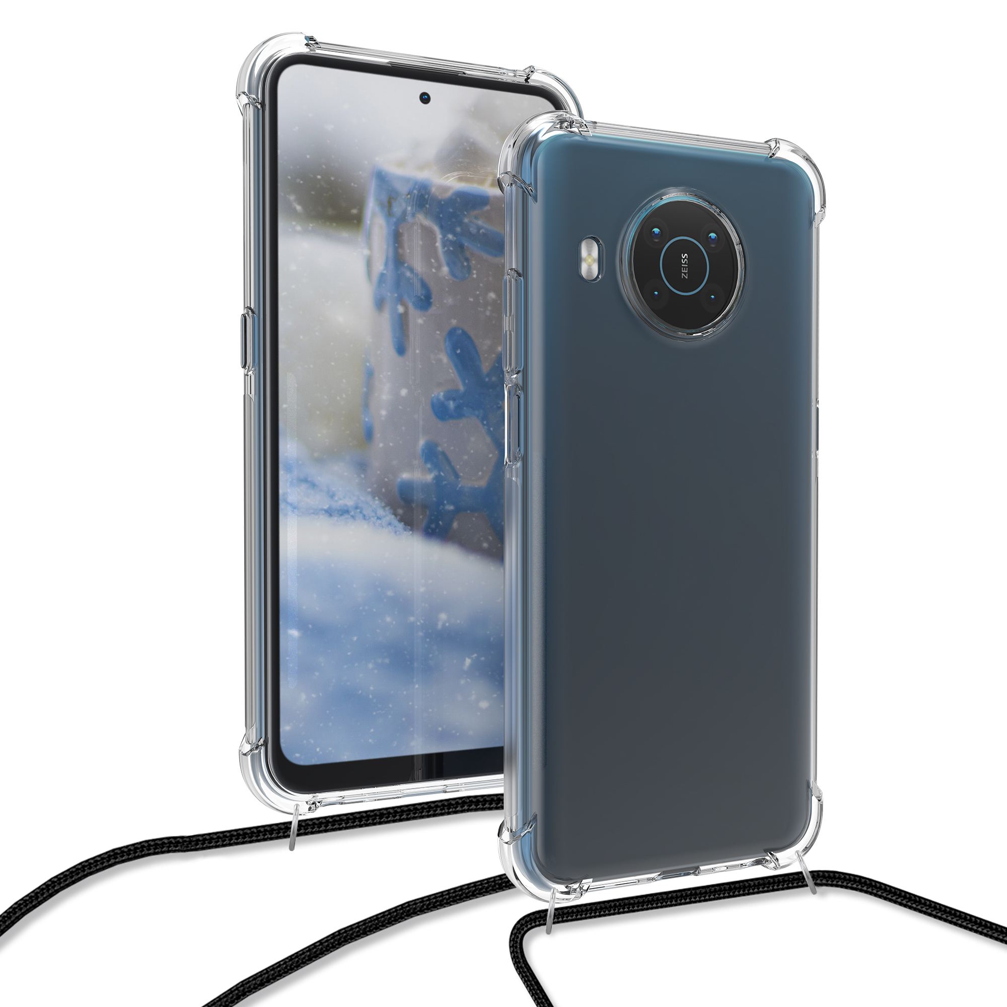 Kryt kwmobile s popruhem pro Nokia X20 / X10 - transparentní