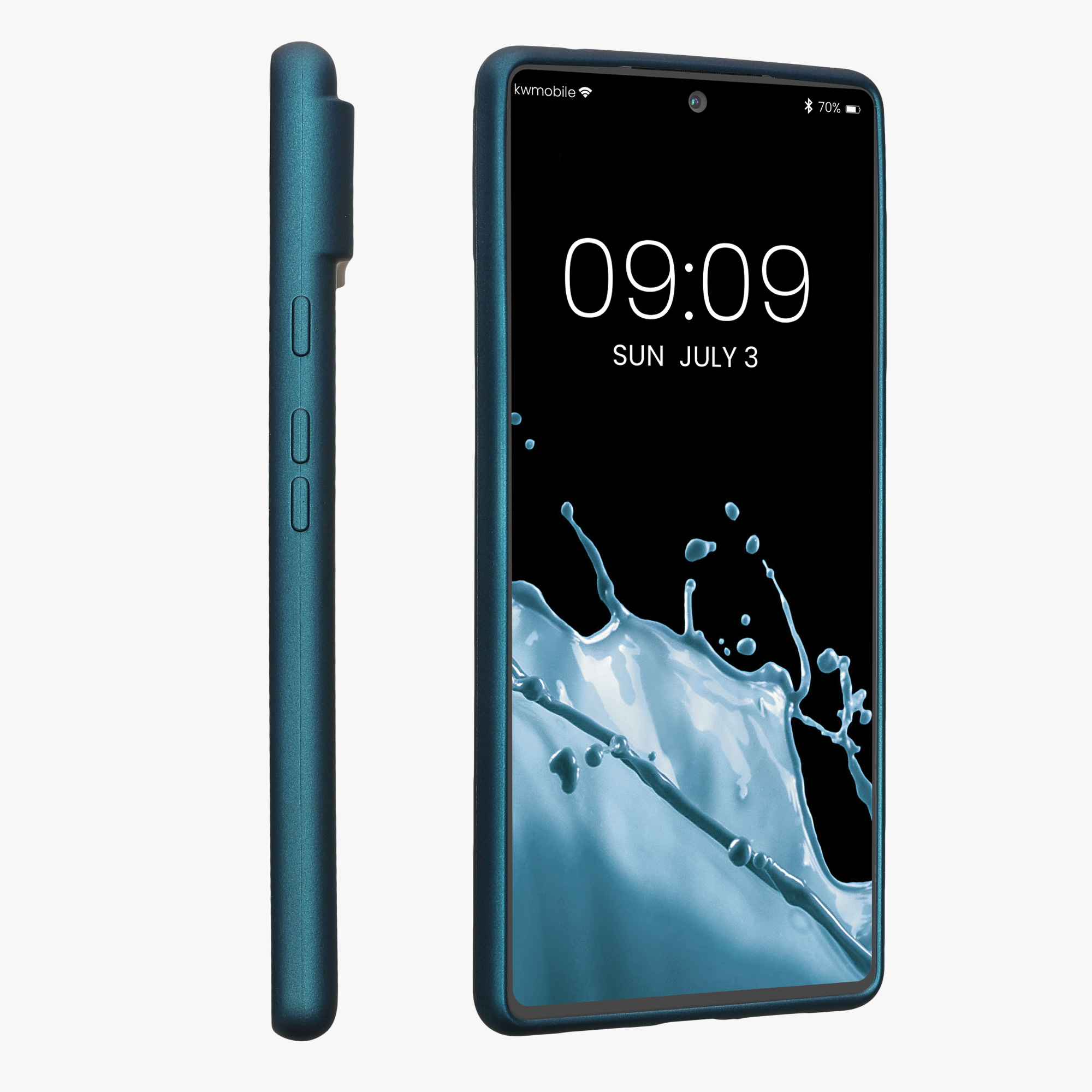 Metalický kryt kwmobile pro Google Pixel 6 - metalická modrá