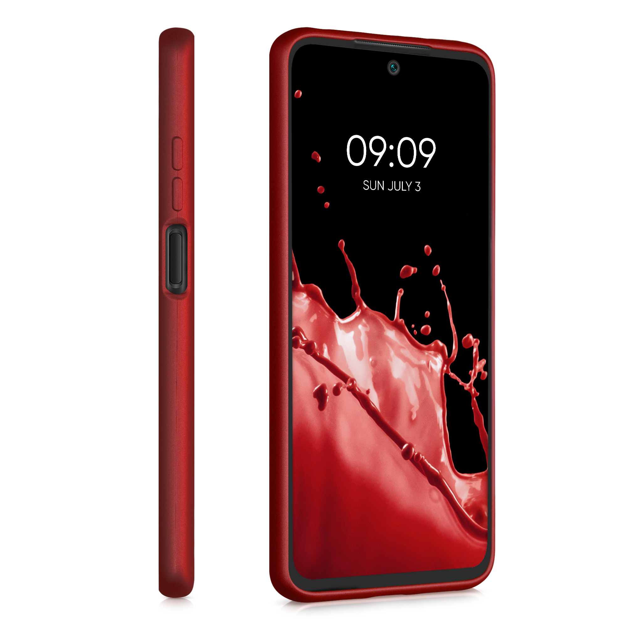 Kryt Xiaomi Redmi 10 (2021 metalický TPU červená kwmobile