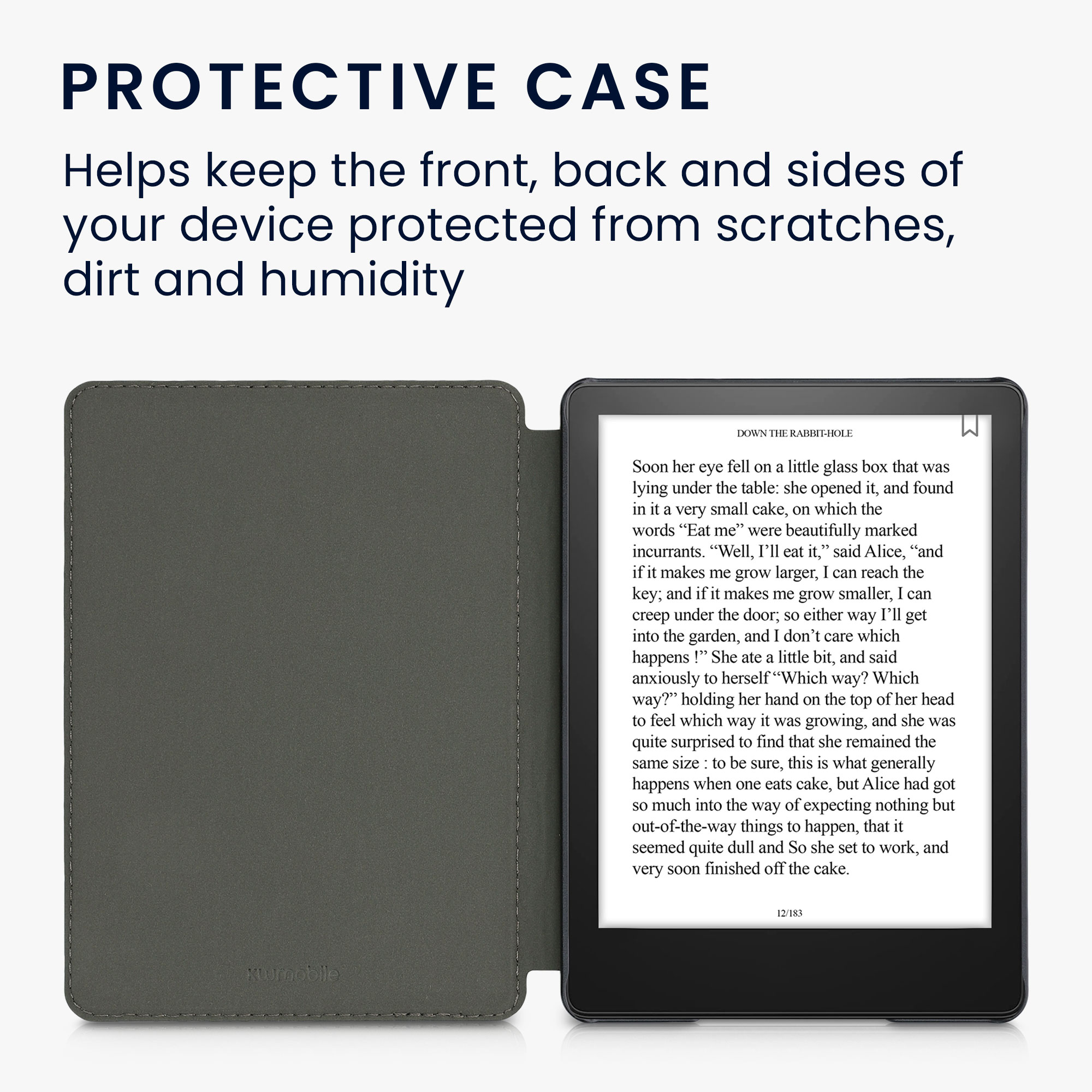 Pouzdro na čtečku kwmobile Amazon Kindle Paperwhite 11 Generation 2021 Case - Cosmic Nature modrá / šedá / černá