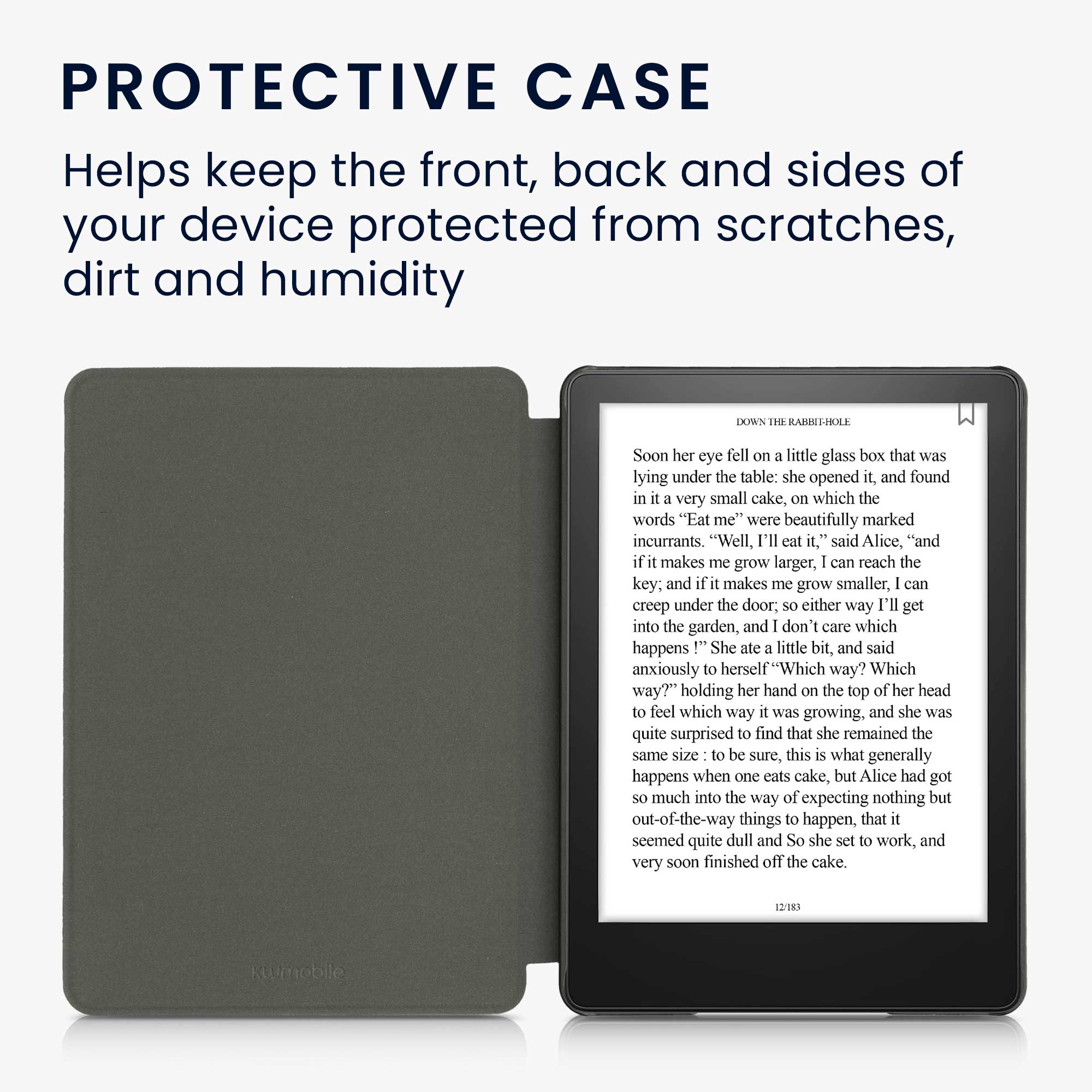 Pouzdro na čtečku kwmobile Amazon Kindle Paperwhite 11 Generation 2021 Case - Dandelion Love šedá