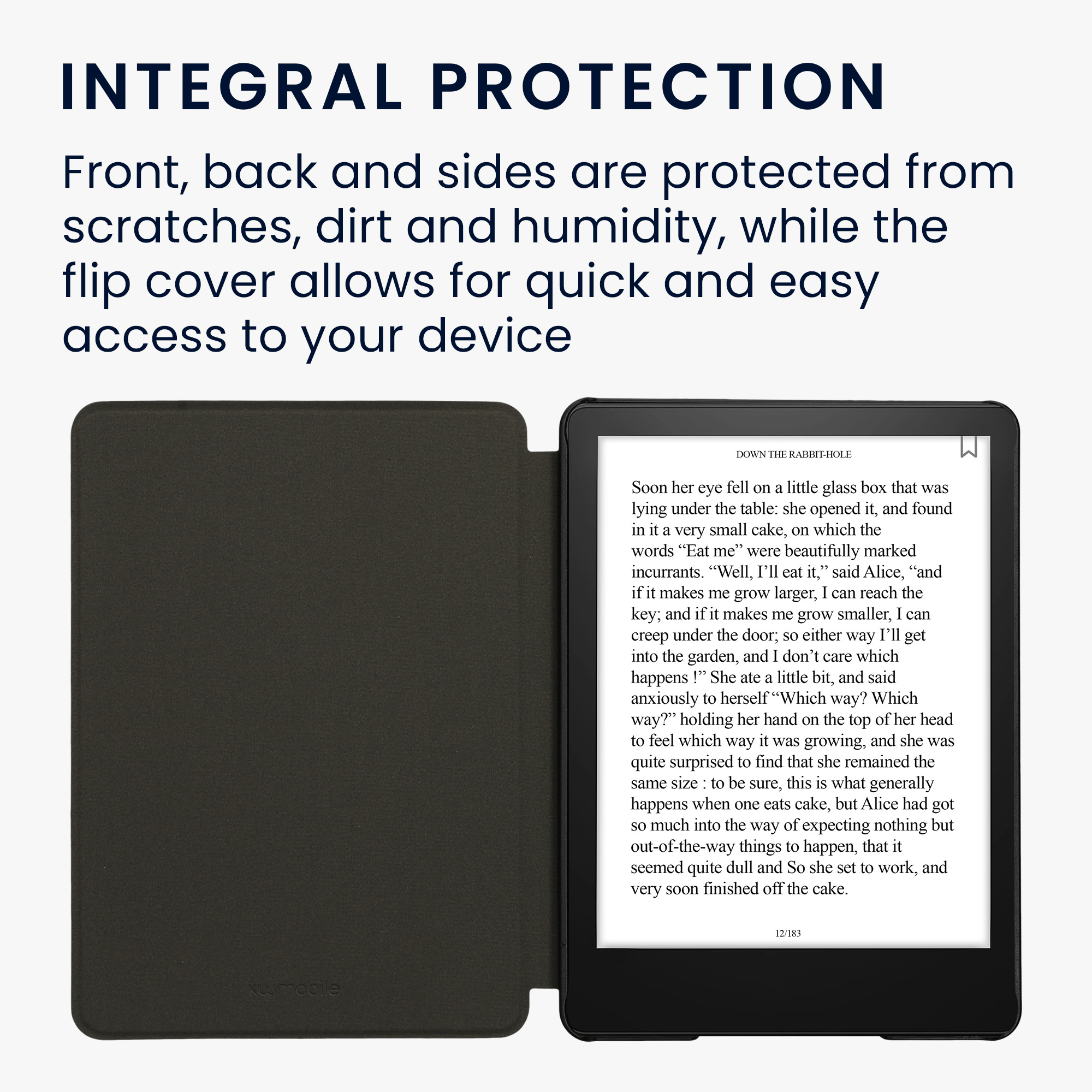 Pouzdro na čtečku kwmobile Amazon Kindle Paperwhite 11 Generation 2021 Case - Indian Sun Dark červená