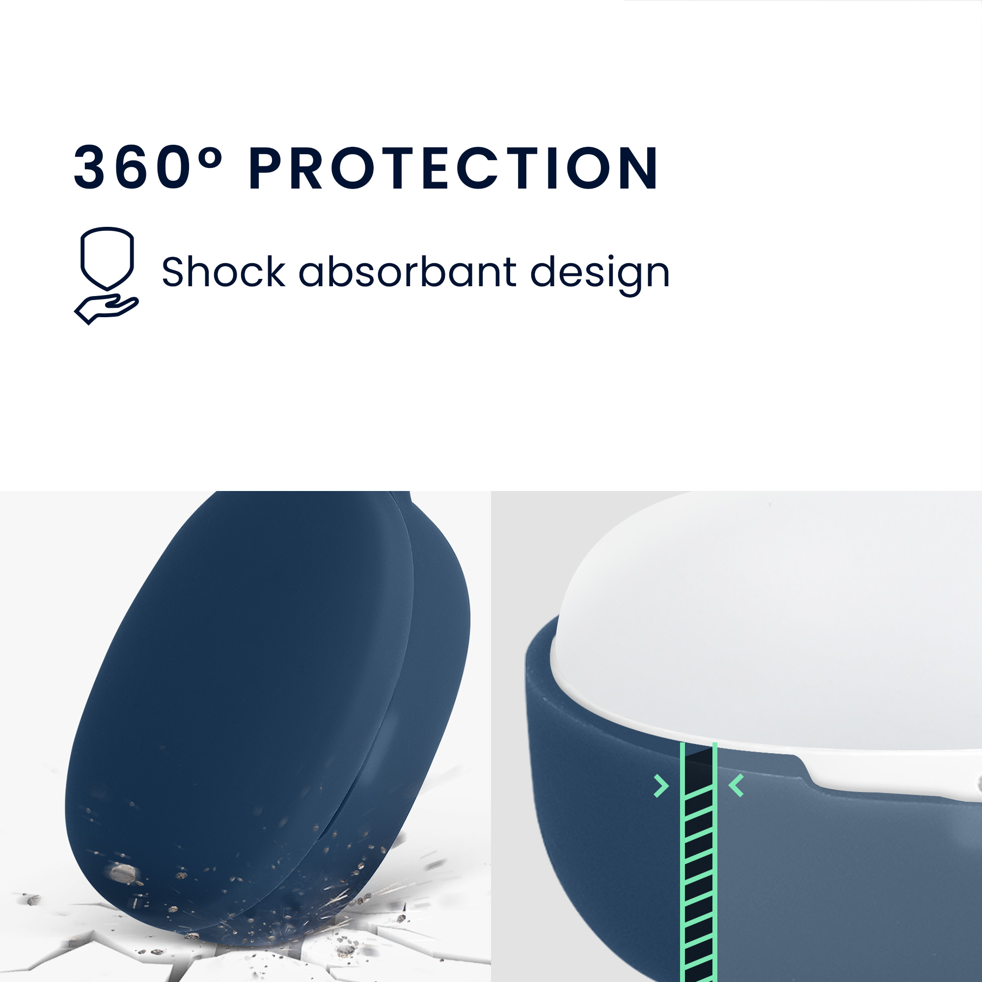 Pouzdro kwmobile pro Anker Soundcore Life P2 mini Case, tmavě modrá