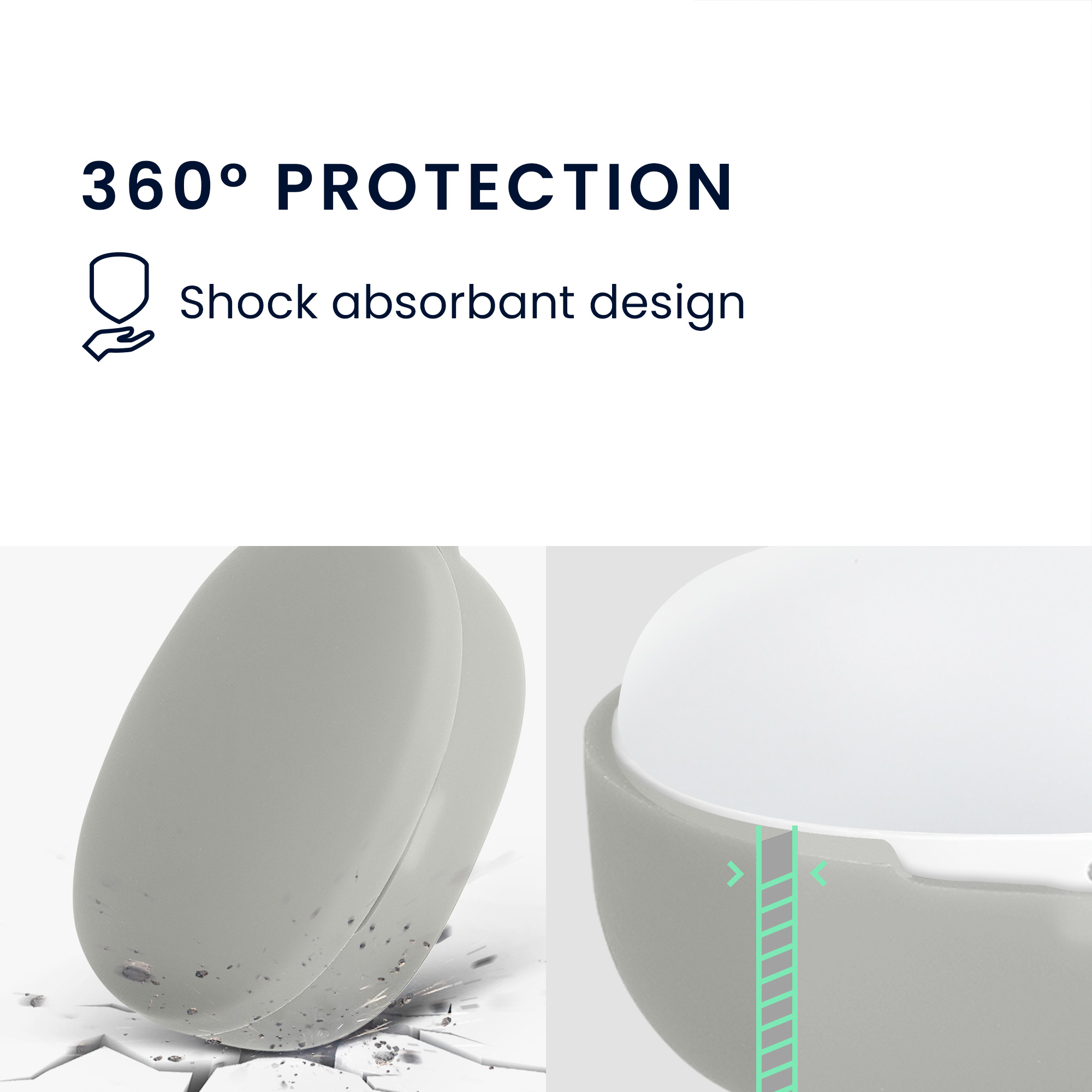 Pouzdro kwmobile pro Anker Soundcore Life P2 mini Case, šedá