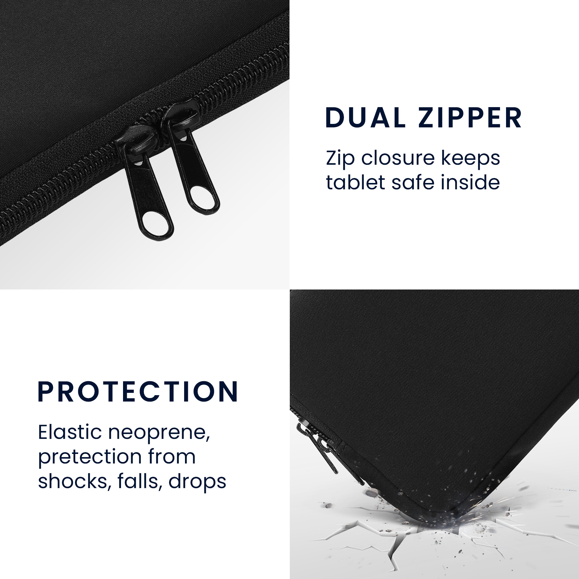 Neoprenové pouzdro tablet kwmobile 8"-8,4"" černá