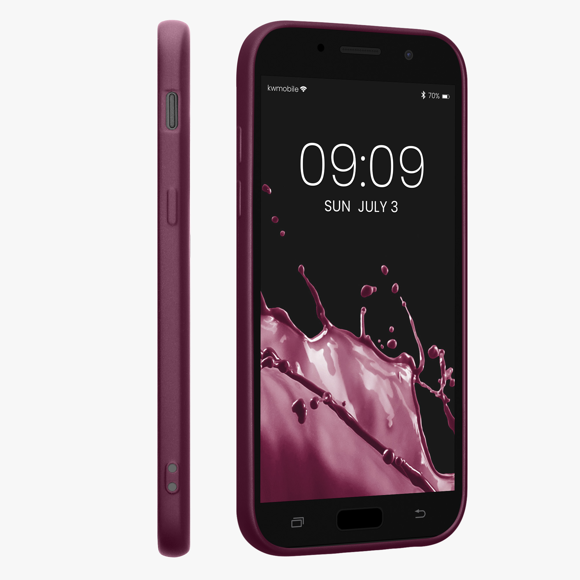 Kryt na mobil Samsung Galaxy A5 (2017) kwmobile TPU metalický Metalická levandulová