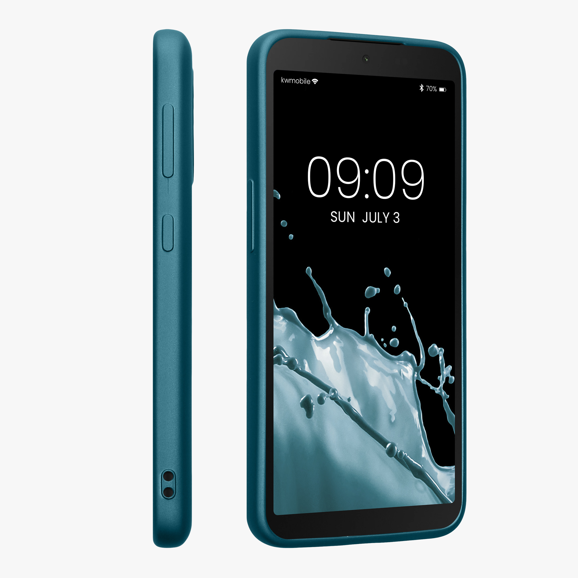 Kryt kwmobile pro Samsung Galaxy Xcover 5 - metalicky karibská modrá