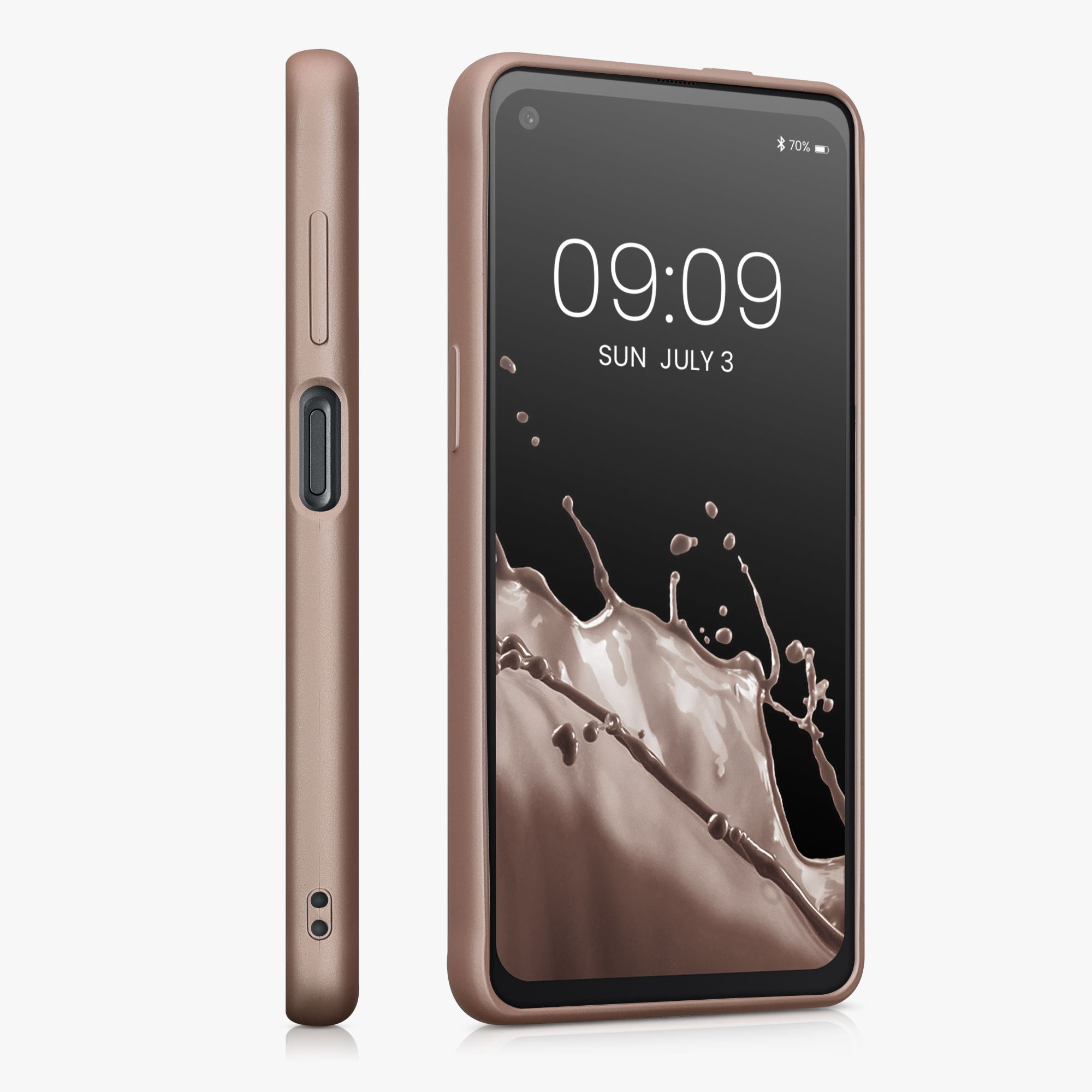 Kryt kwmobile pro Samsung Galaxy Xcover Pro - metalicky růžově zlatá