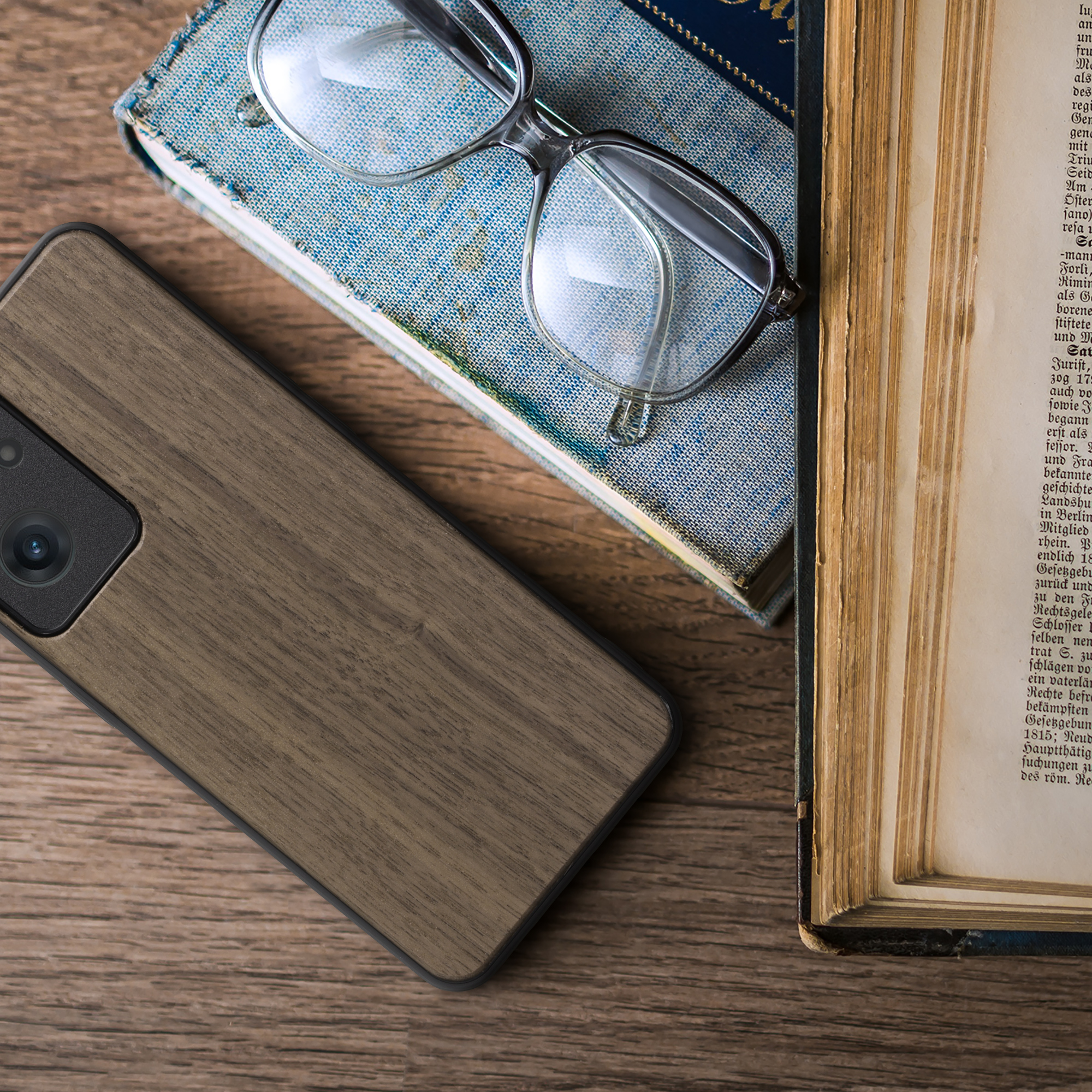 Dřevěný kryt kwmobile pro OnePlus Nord CE 2 5G, tmavě hnědá