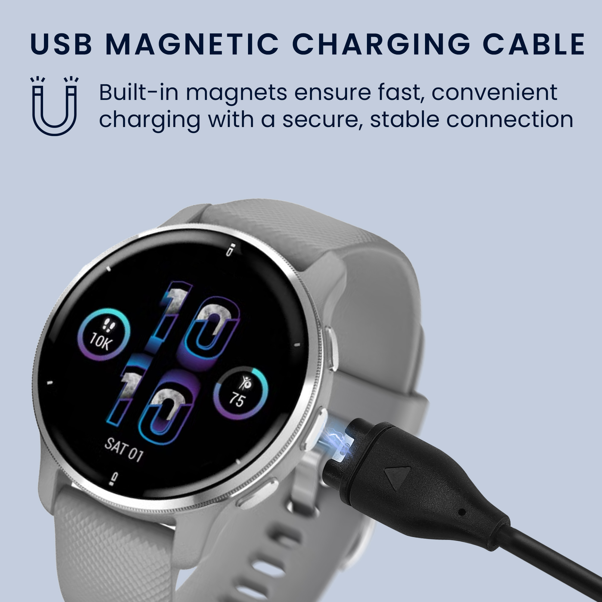 Nabíjecí kabel kwmobile pro Garmin - černá