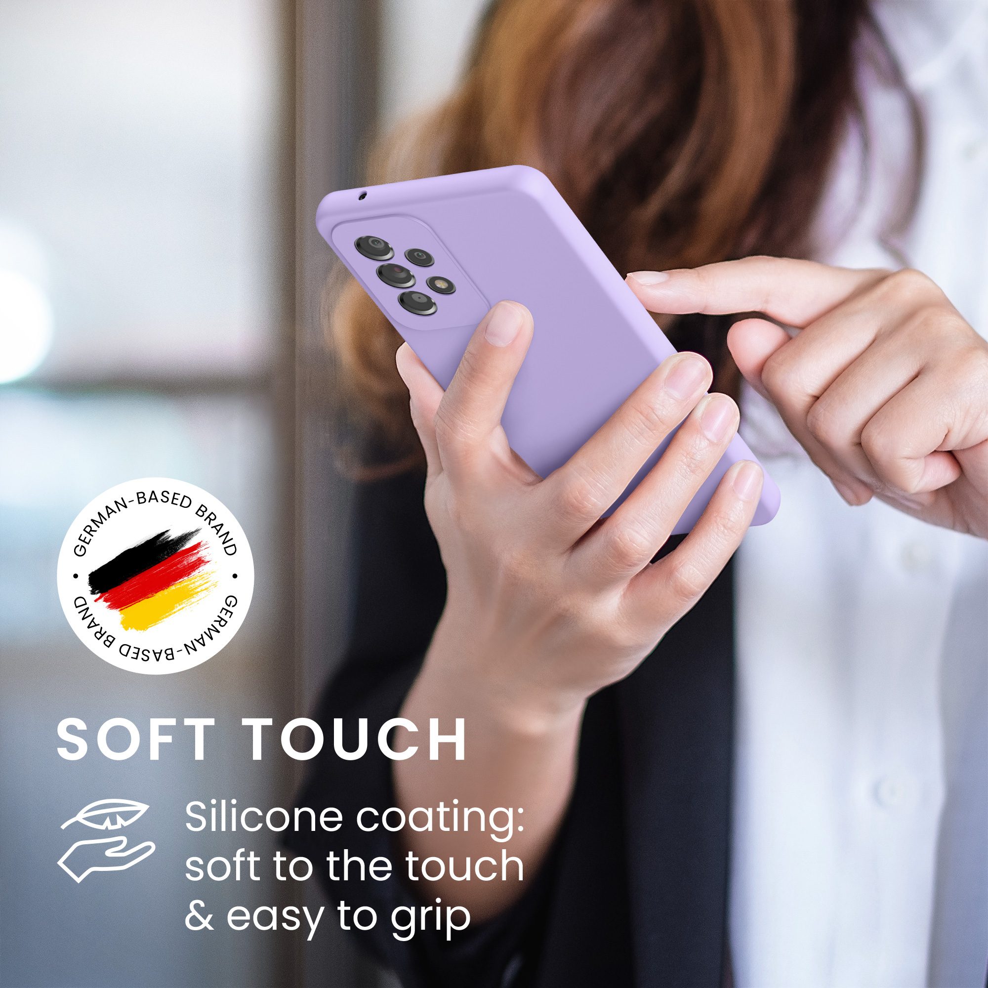 Kryt na mobil Samsung Galaxy A53 5G kwmobile TPU Levandulová
