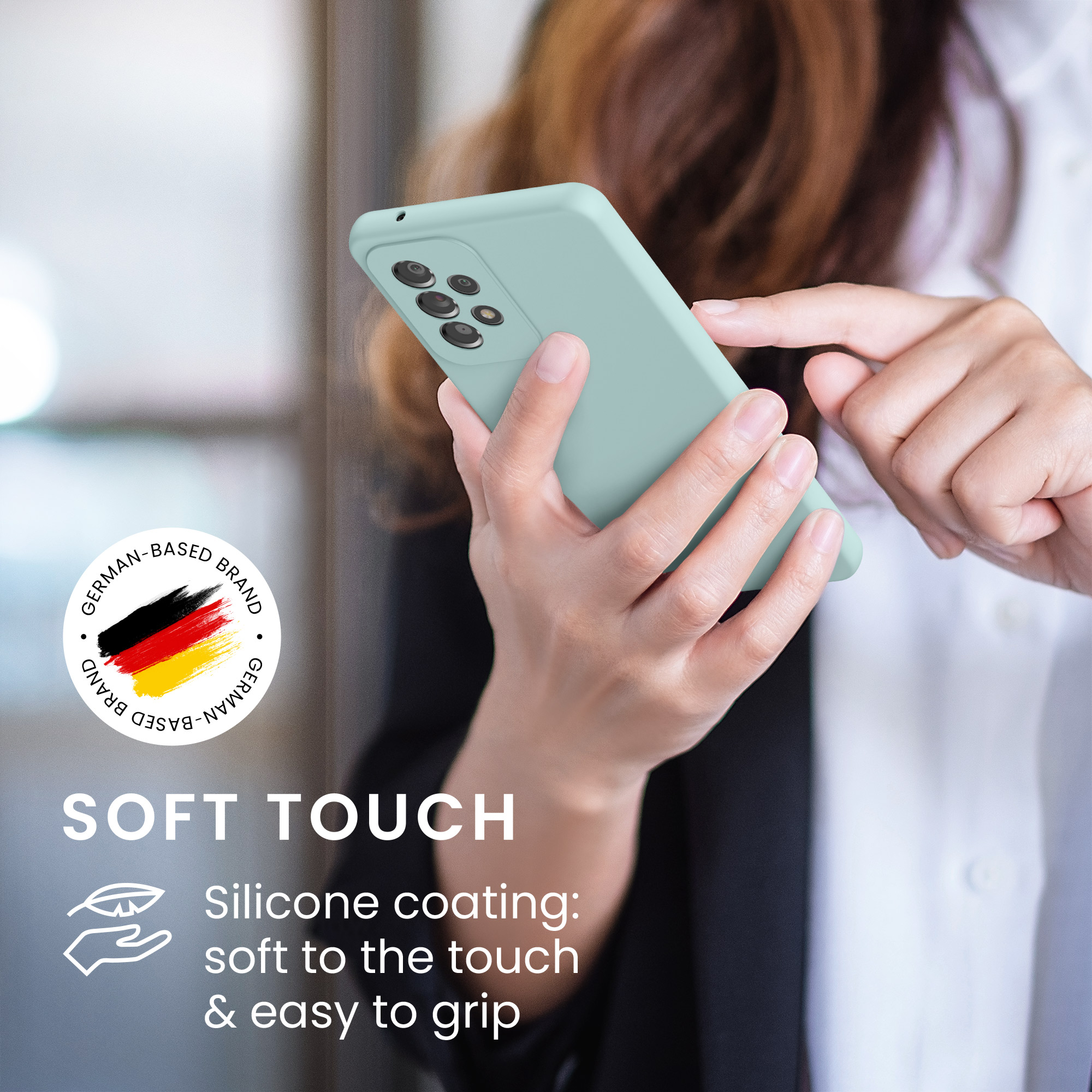 Kryt na mobil Samsung Galaxy A53 5G kwmobile TPU Chladná mátová