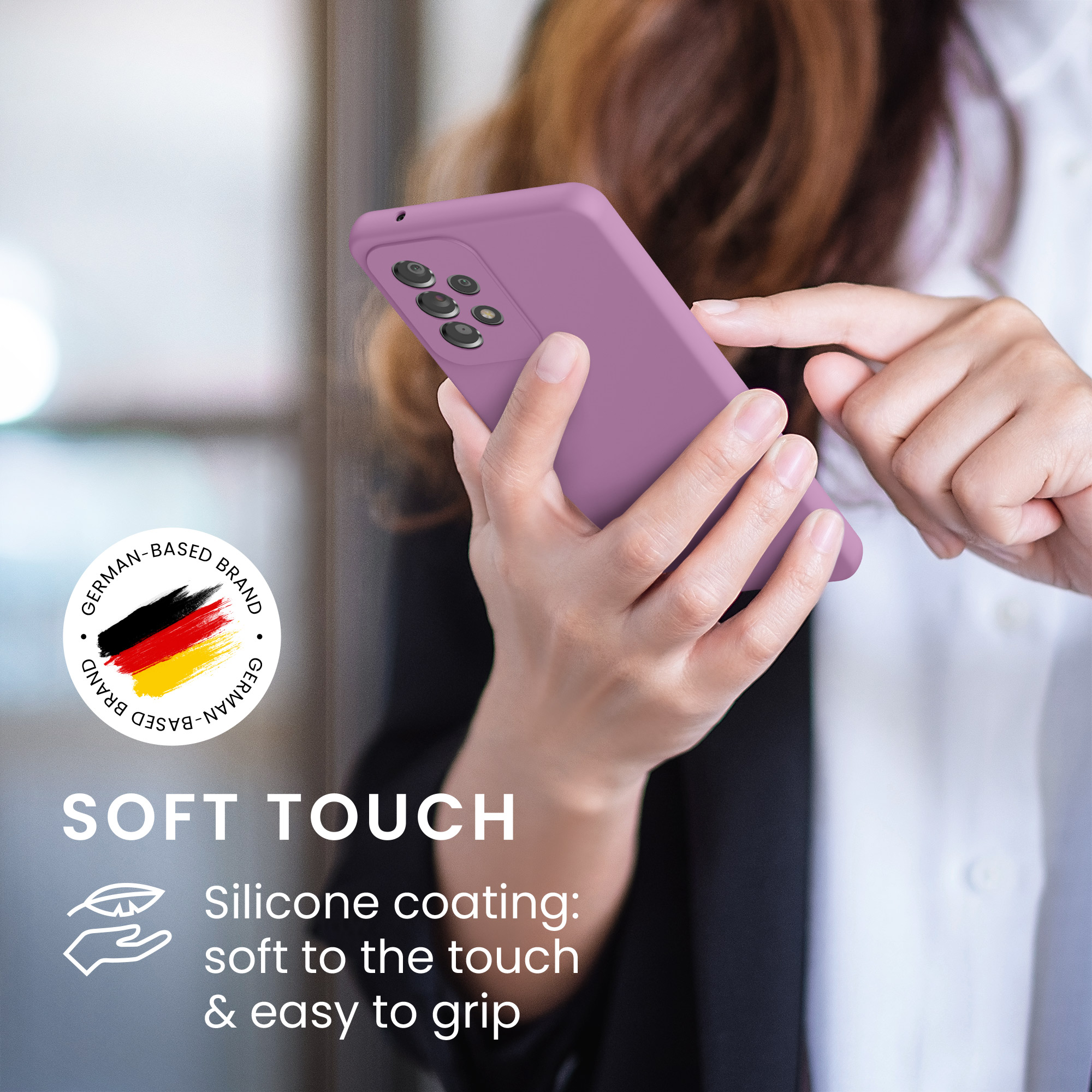 Kryt na mobil Samsung Galaxy A53 5G kwmobile TPU Orchidejová fialová