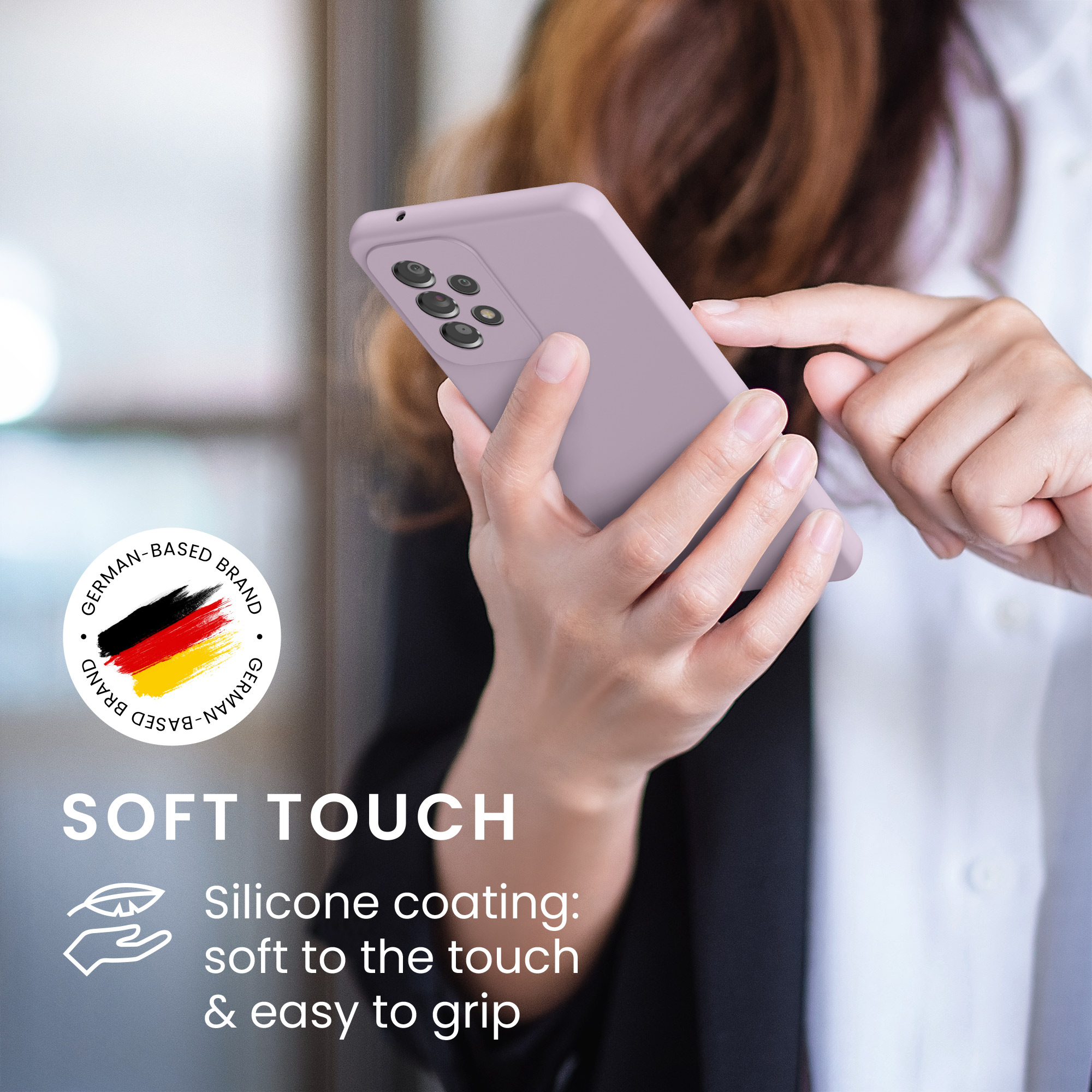 Kryt na mobil Samsung Galaxy A53 5G kwmobile TPU Nahá lila