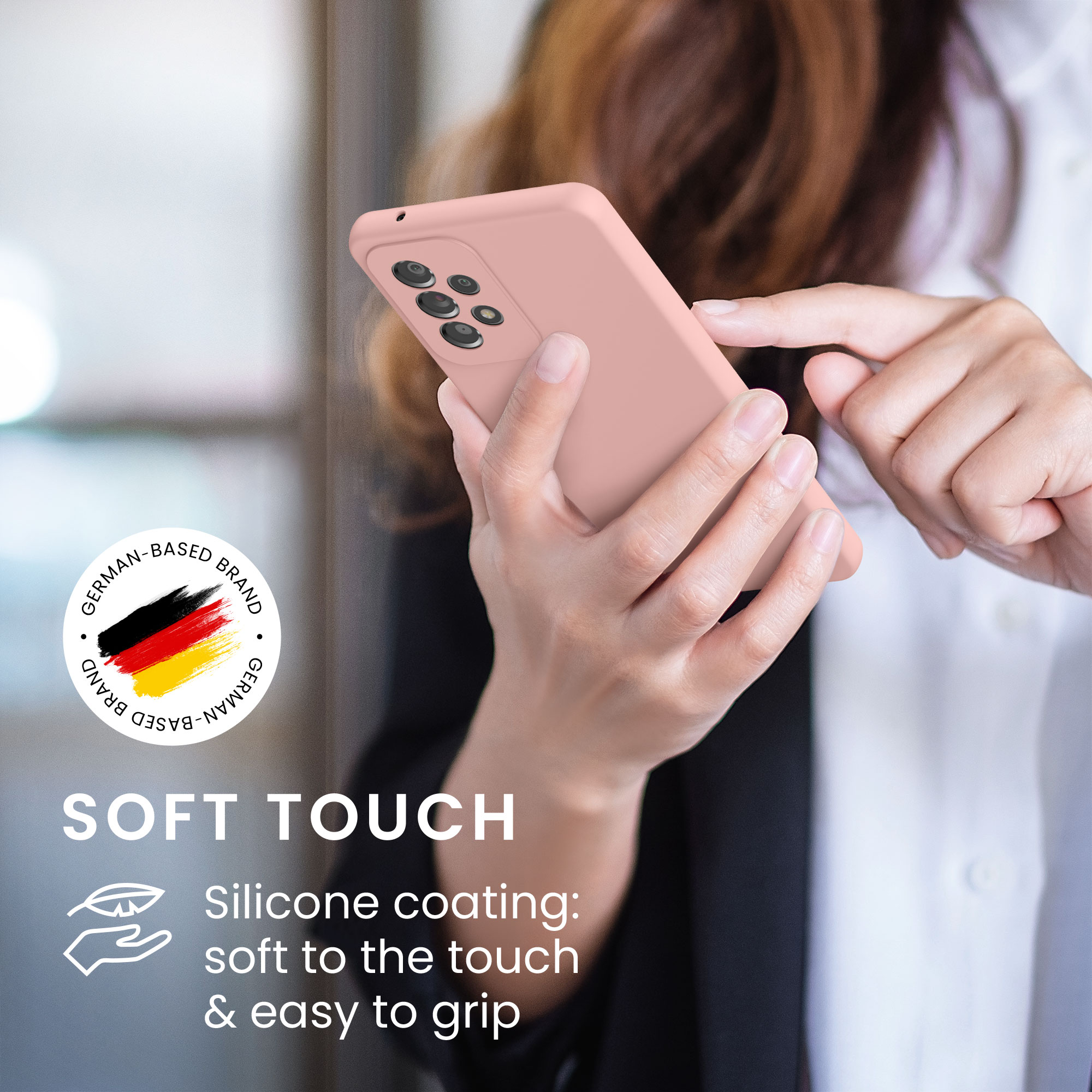Kryt na mobil Samsung Galaxy A53 5G kwmobile TPU Hliněná oranžová