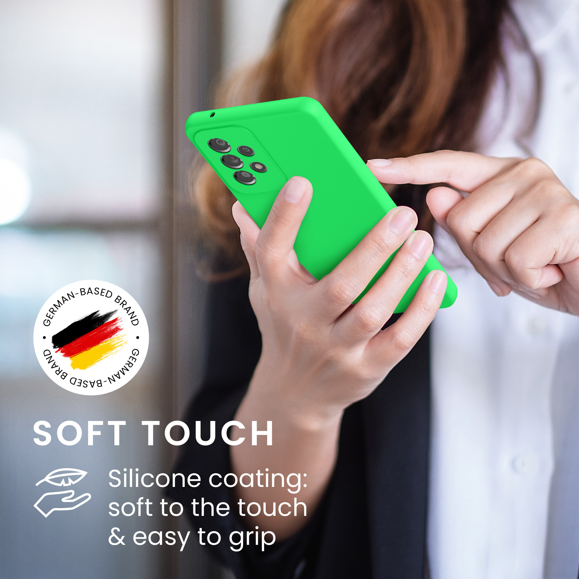 Kryt na mobil Samsung Galaxy A53 5G kwmobile TPU Neonová zelená