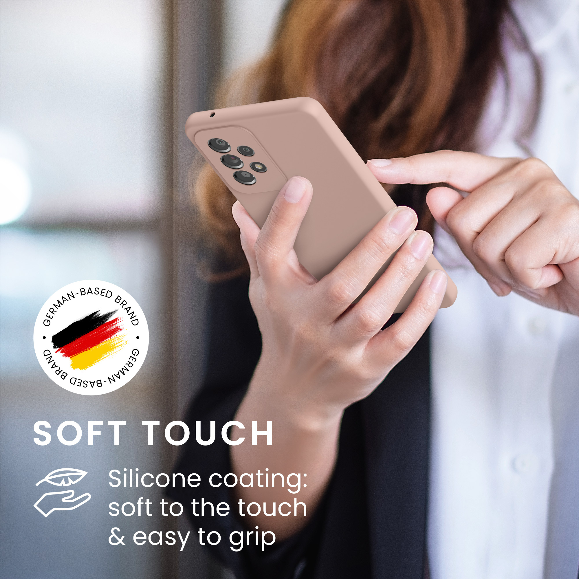 Kryt na mobil Samsung Galaxy A53 5G kwmobile TPU Matná antická růžová