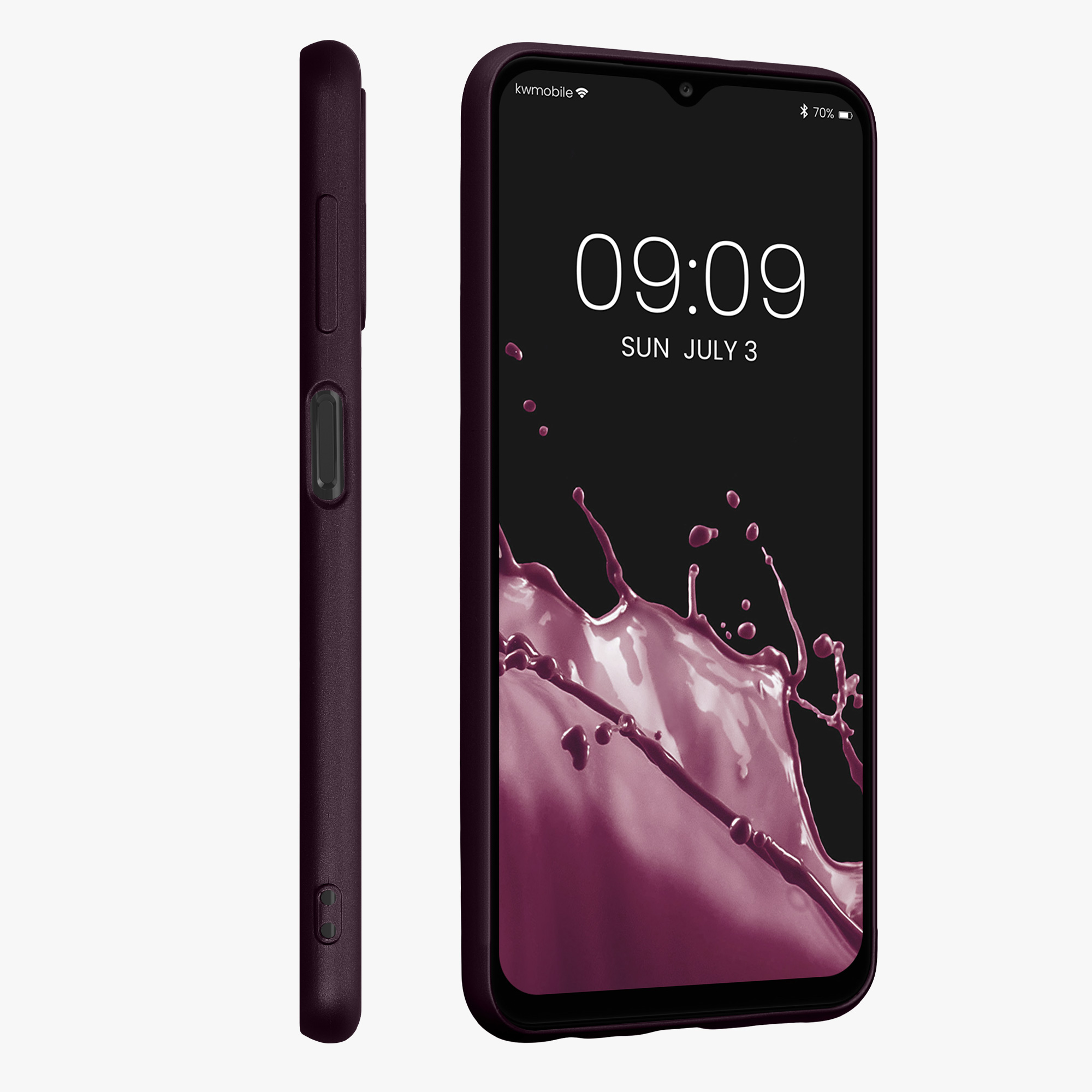 Kryt na mobil Samsung Galaxy A13 4G kwmobile TPU metalický Metalická ostružinová