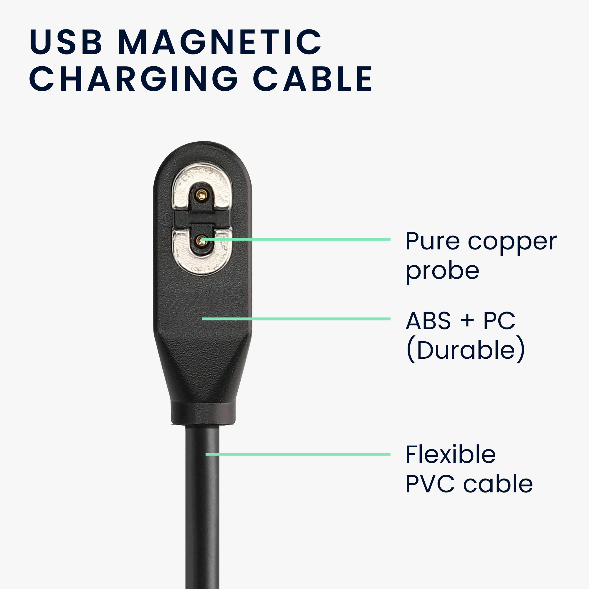 Nabíjecí kabel AfterShokz Aeropex AS800 / OpenComm ASC100SG kwmobile USB-A černý