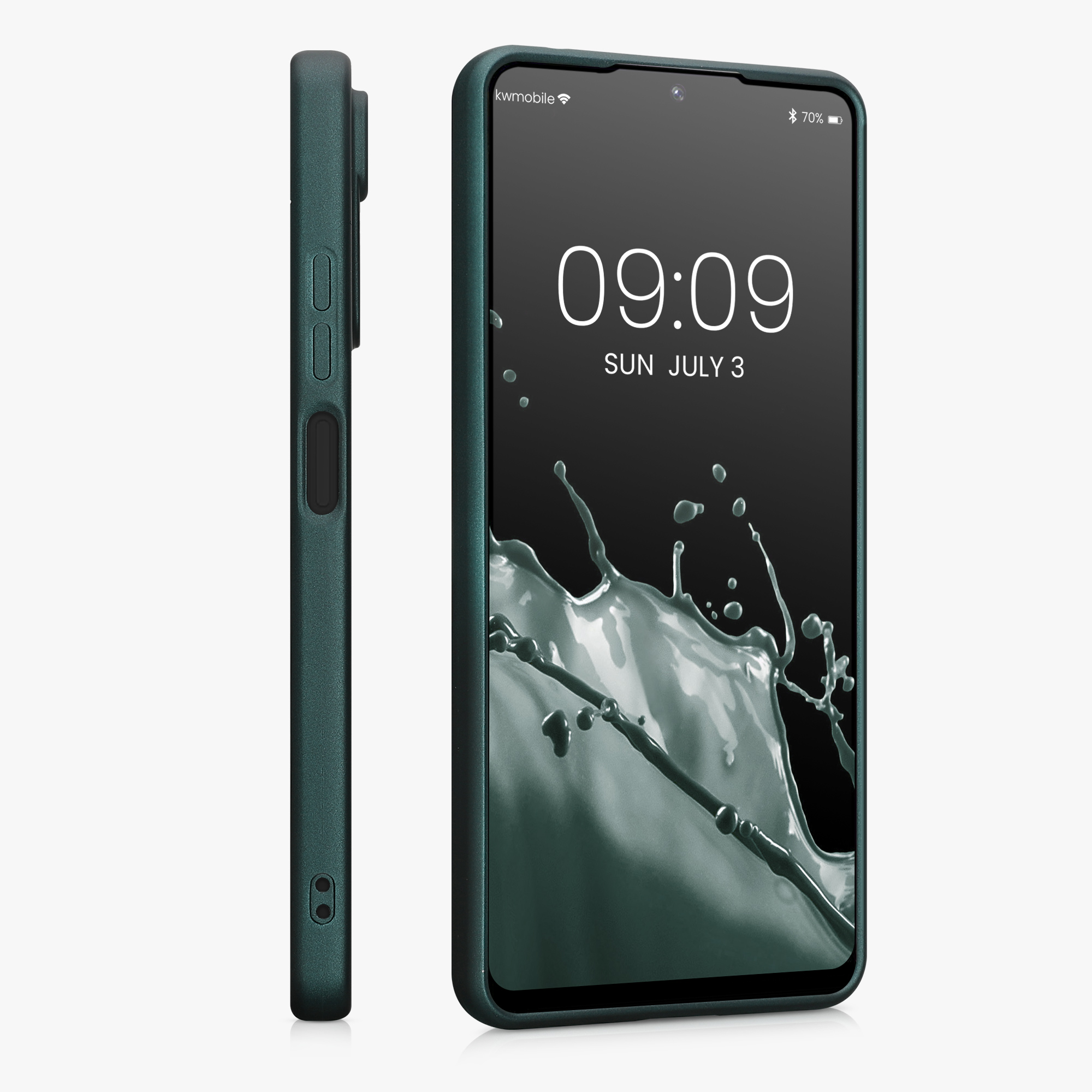 Kryt na mobil Xiaomi Redmi Note 11 Pro a další - kwmobile, metalický petrolejový