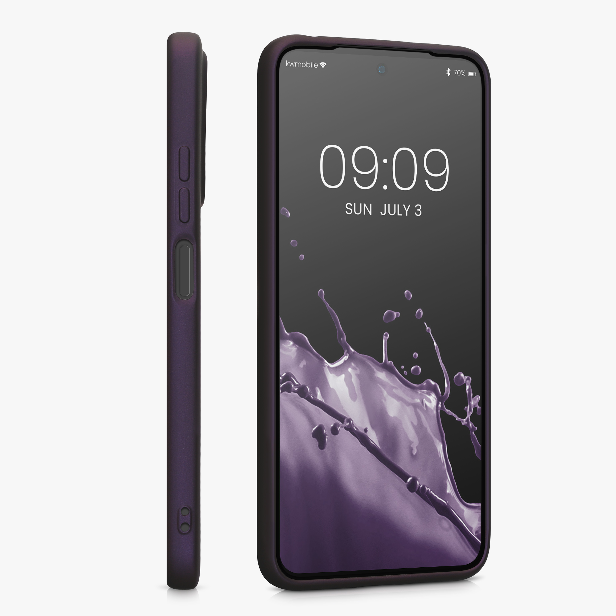 Kryt Xiaomi Redmi Note 11 metalický TPU metalická borůvková kwmobile