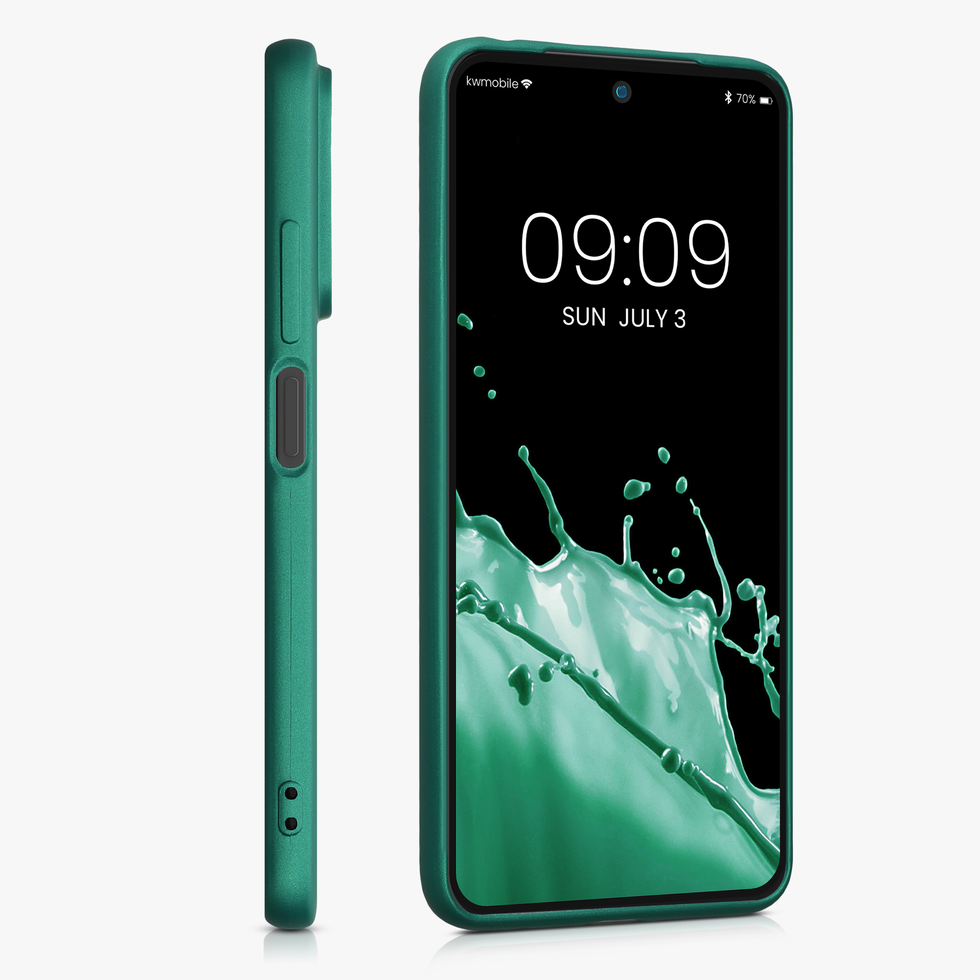 Kryt Xiaomi Redmi Note 11 metalický TPU zelená kwmobile