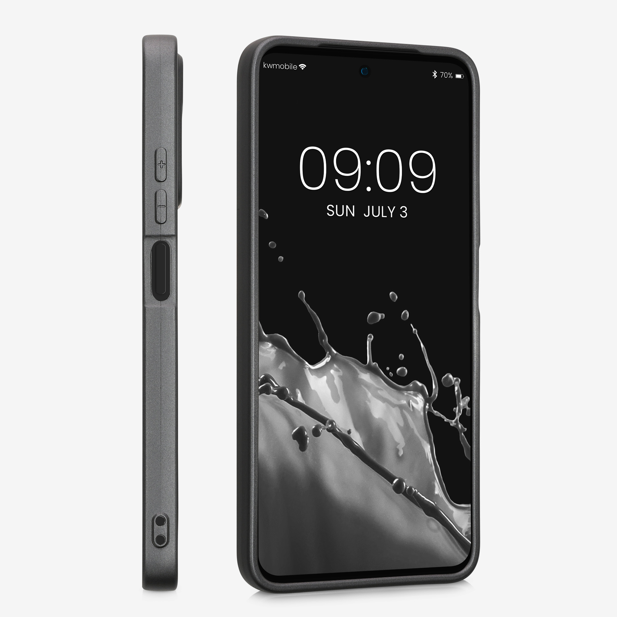 Metalický TPU kryt pro Xiaomi Redmi Note 11 / Note 11S kwmobile ‑ metalická šedá