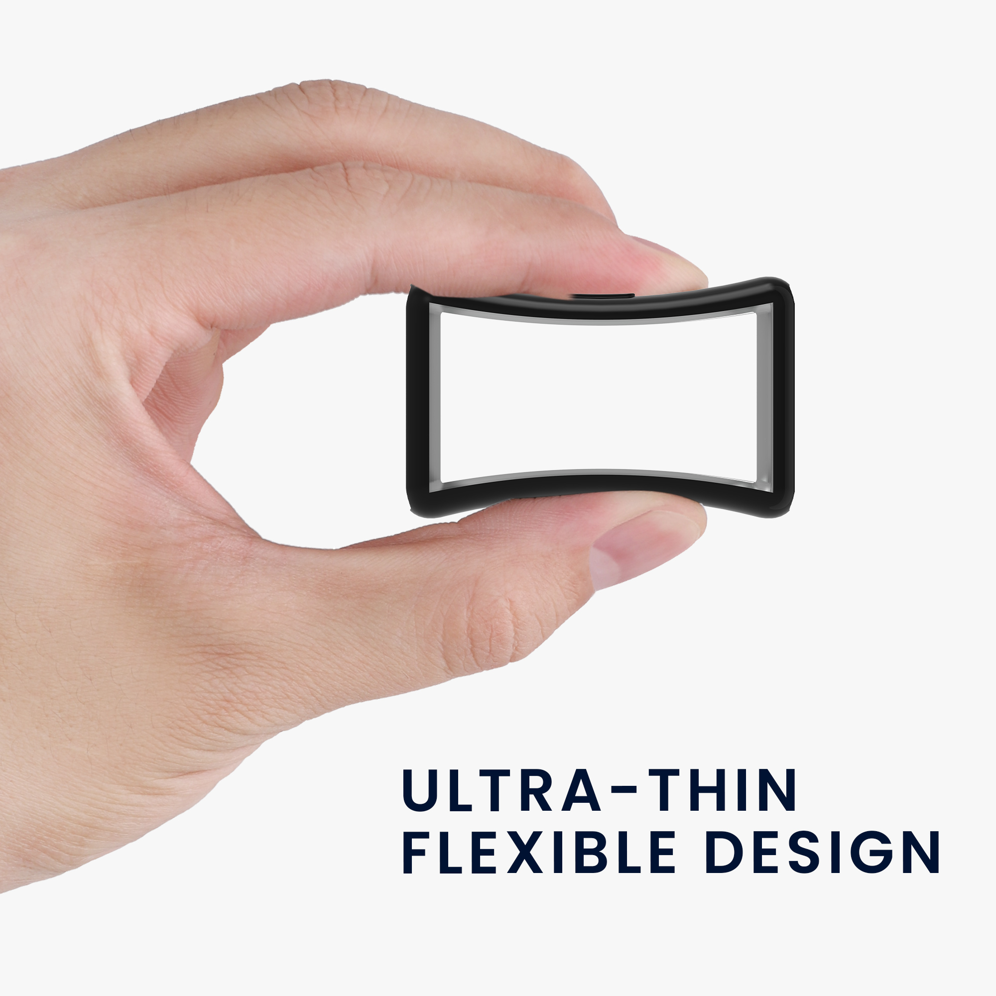 Ochranný rámeček se sklem na fitness náramek HONOR Band 7 / Band 6 / Huawei Band 7 / Band 6 Case 2 ks černo-transparentní
