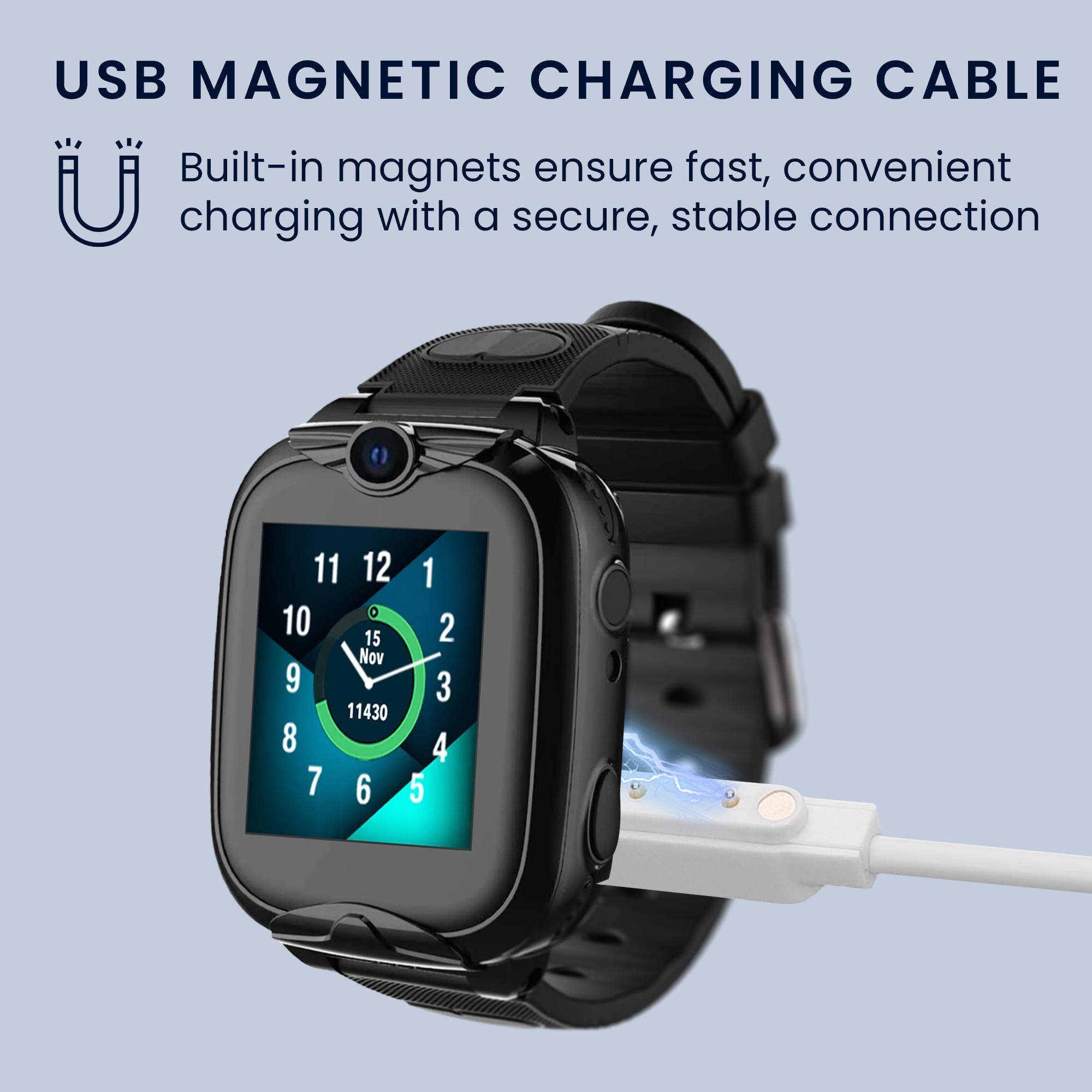 Nabíjecí kabel kwmobile pro Xplora XGO 2 - bílá