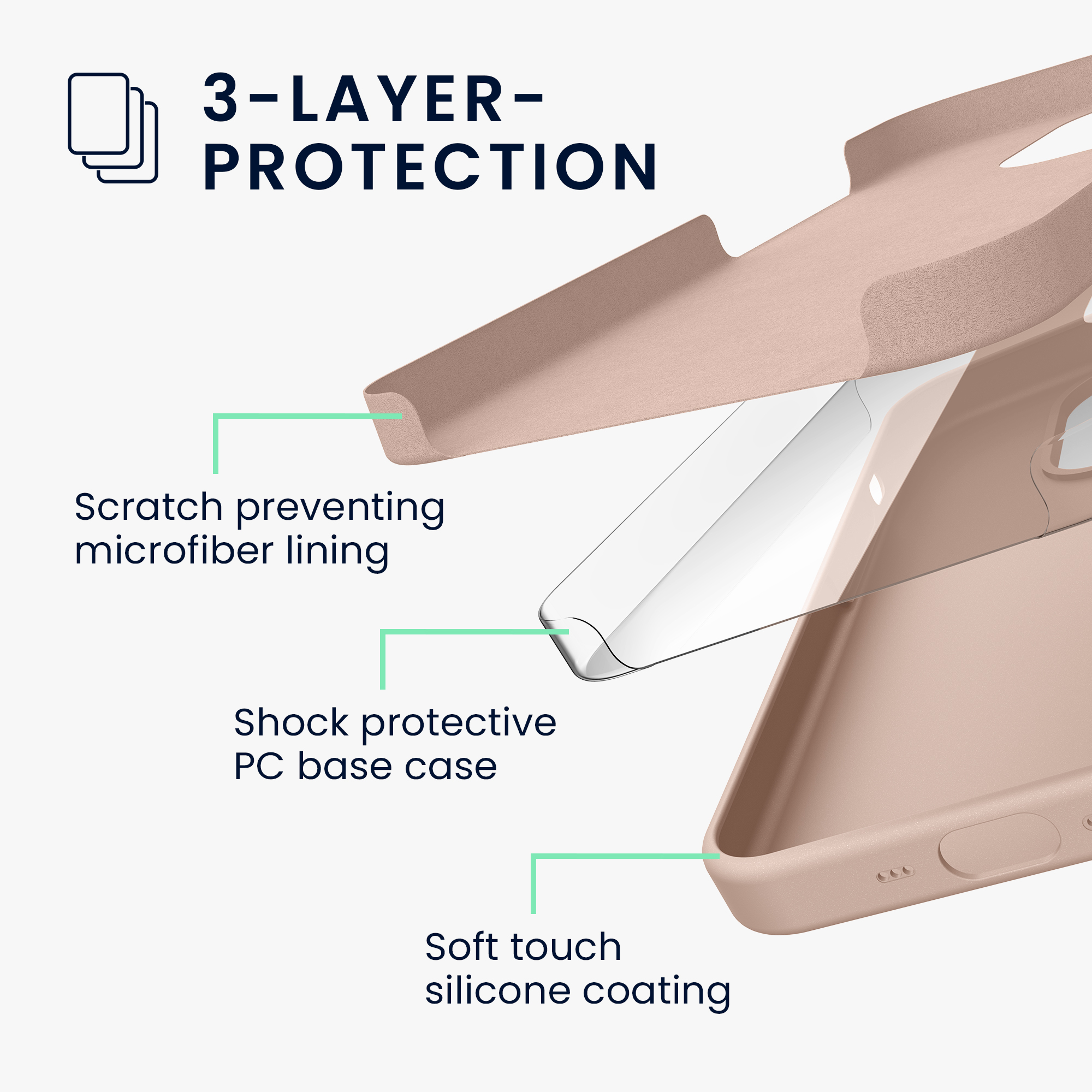 Kryt kwmobile slim iPhone 14 Pro Max růžová