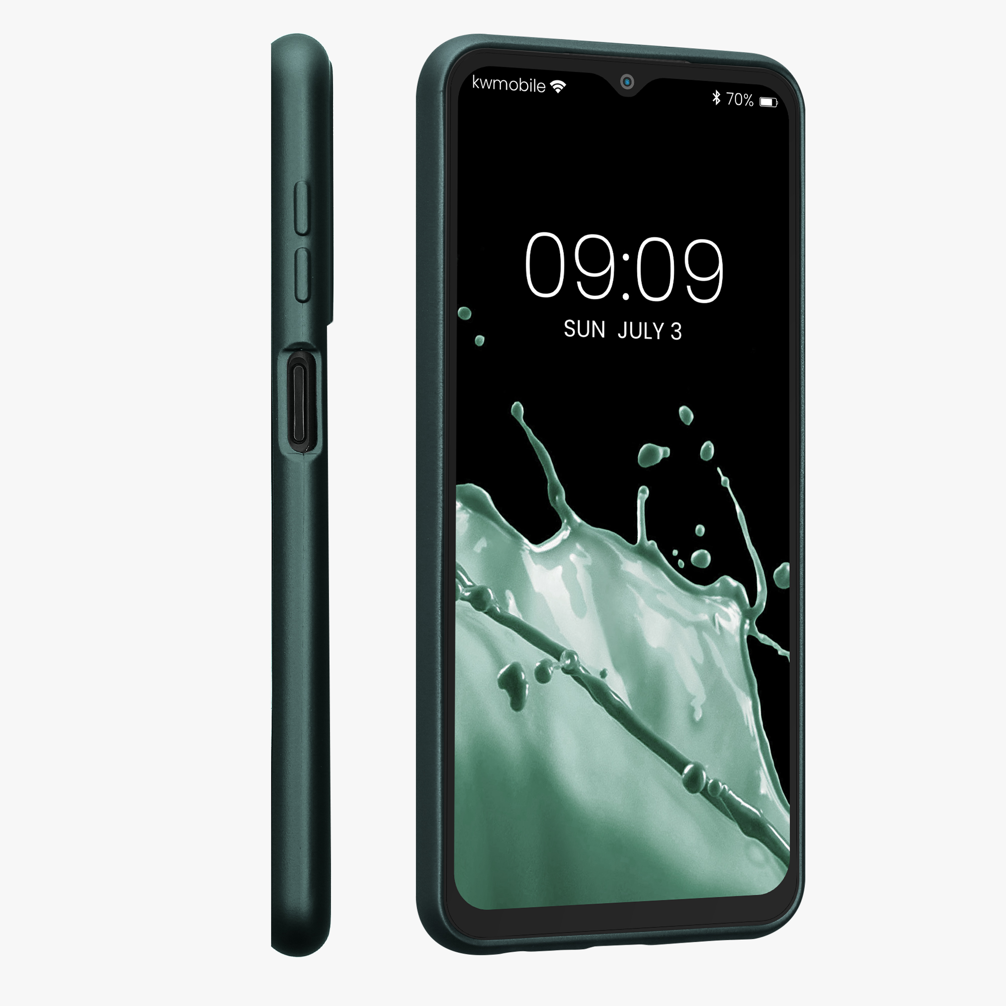 Metalický kryt na mobil Samsung Galaxy M13 kwmobile Metallic Teal