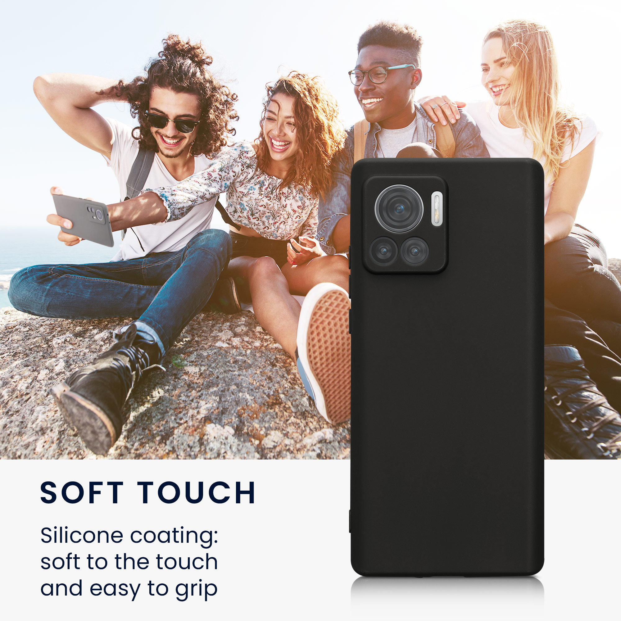 TPU kryt na mobil Motorola Edge 30 Ultra kwmobile TPU matně černý