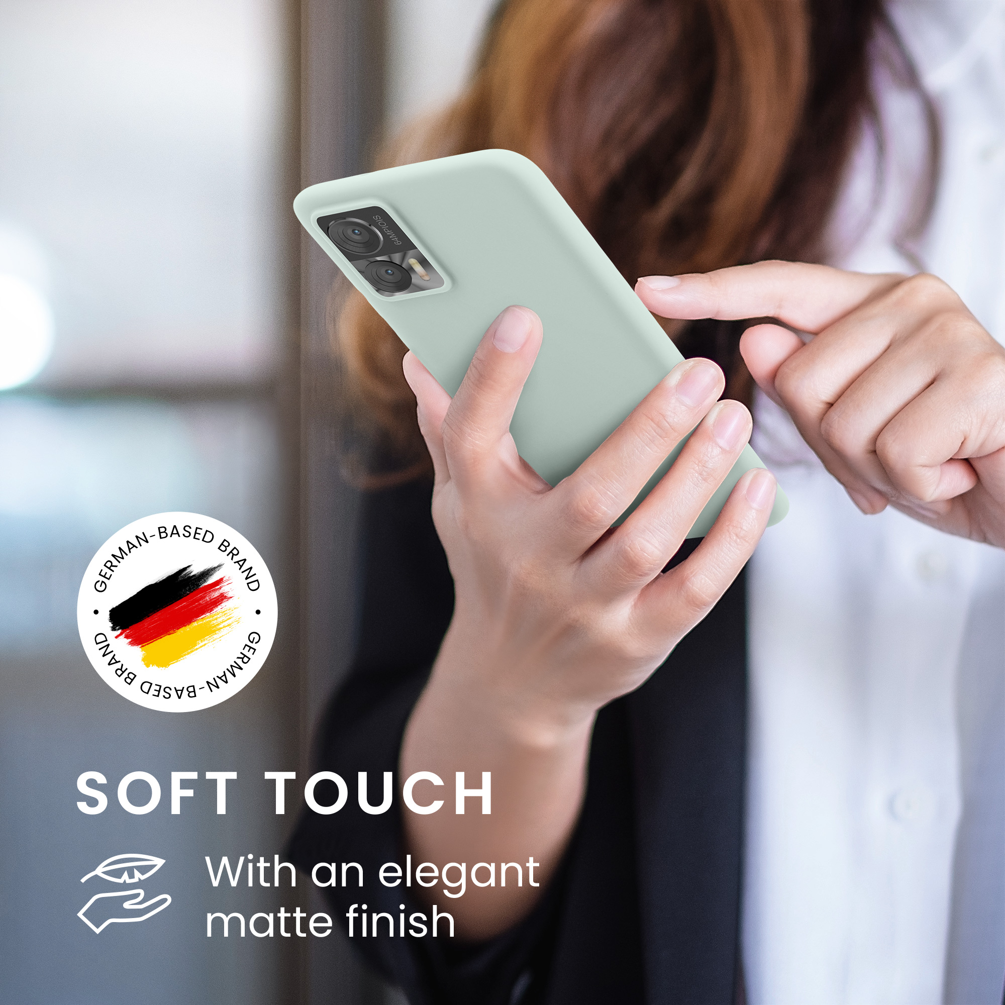 TPU kryt na mobil Motorola Edge 30 Neo kwmobile TPU mintový