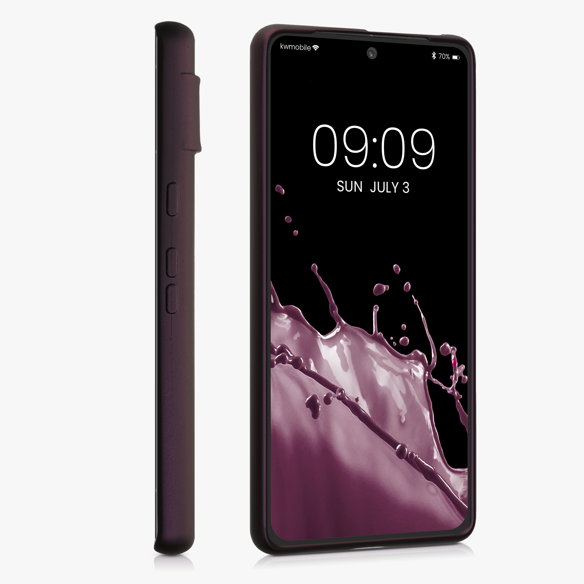 Metalický kryt kwmobile pro Google Pixel 7 - metallic berry