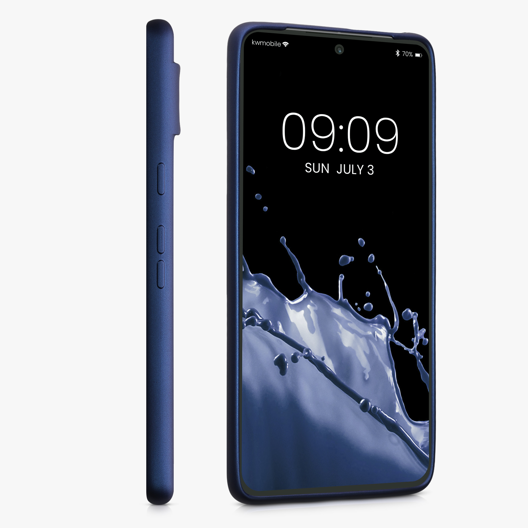 Metalický kryt kwmobile pro Google Pixel 7 - metalická modrá