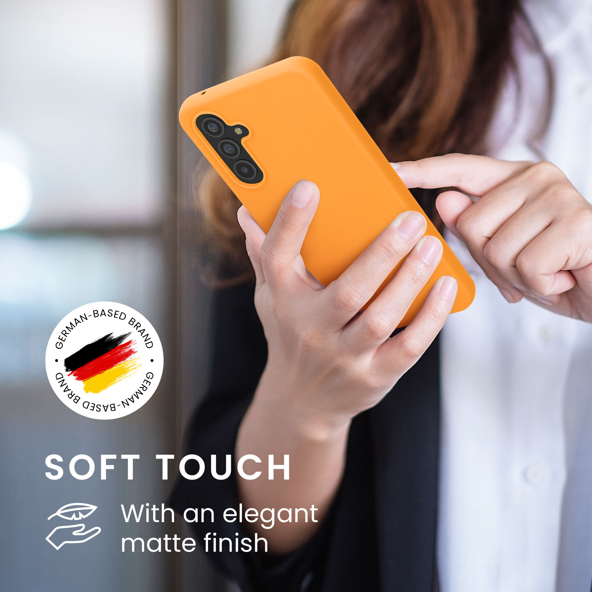 Kryt na mobil Samsung Galaxy A54 5G kwmobile TPU Ovocná oranžová
