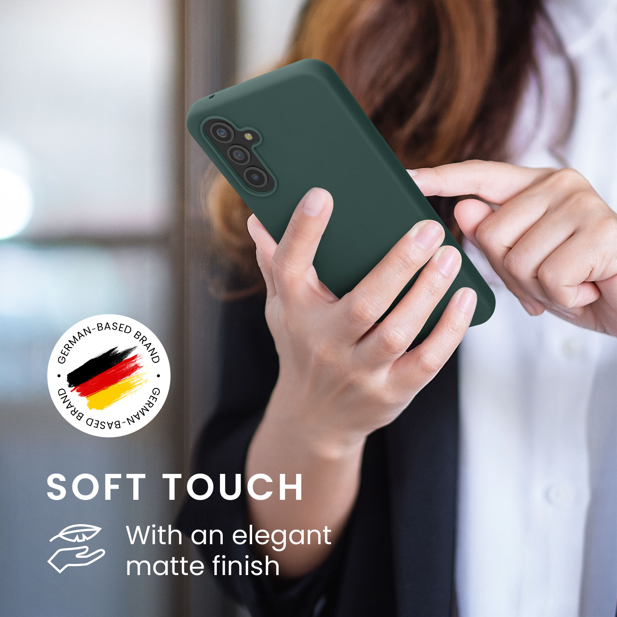 Kryt na mobil Samsung Galaxy A54 5G kwmobile TPU Modro-zelená
