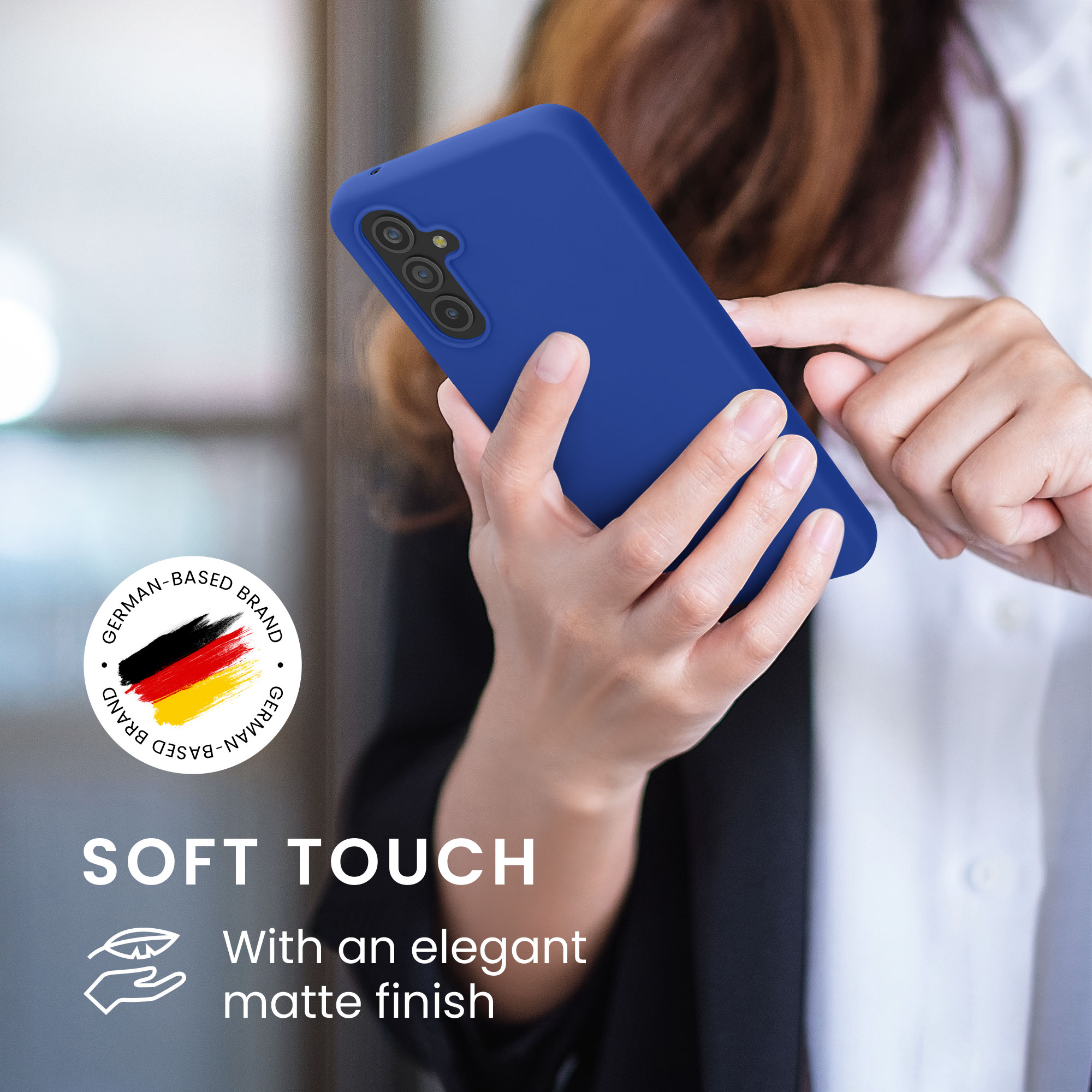 Kryt na mobil Samsung Galaxy A54 5G kwmobile TPU Baltická modrá
