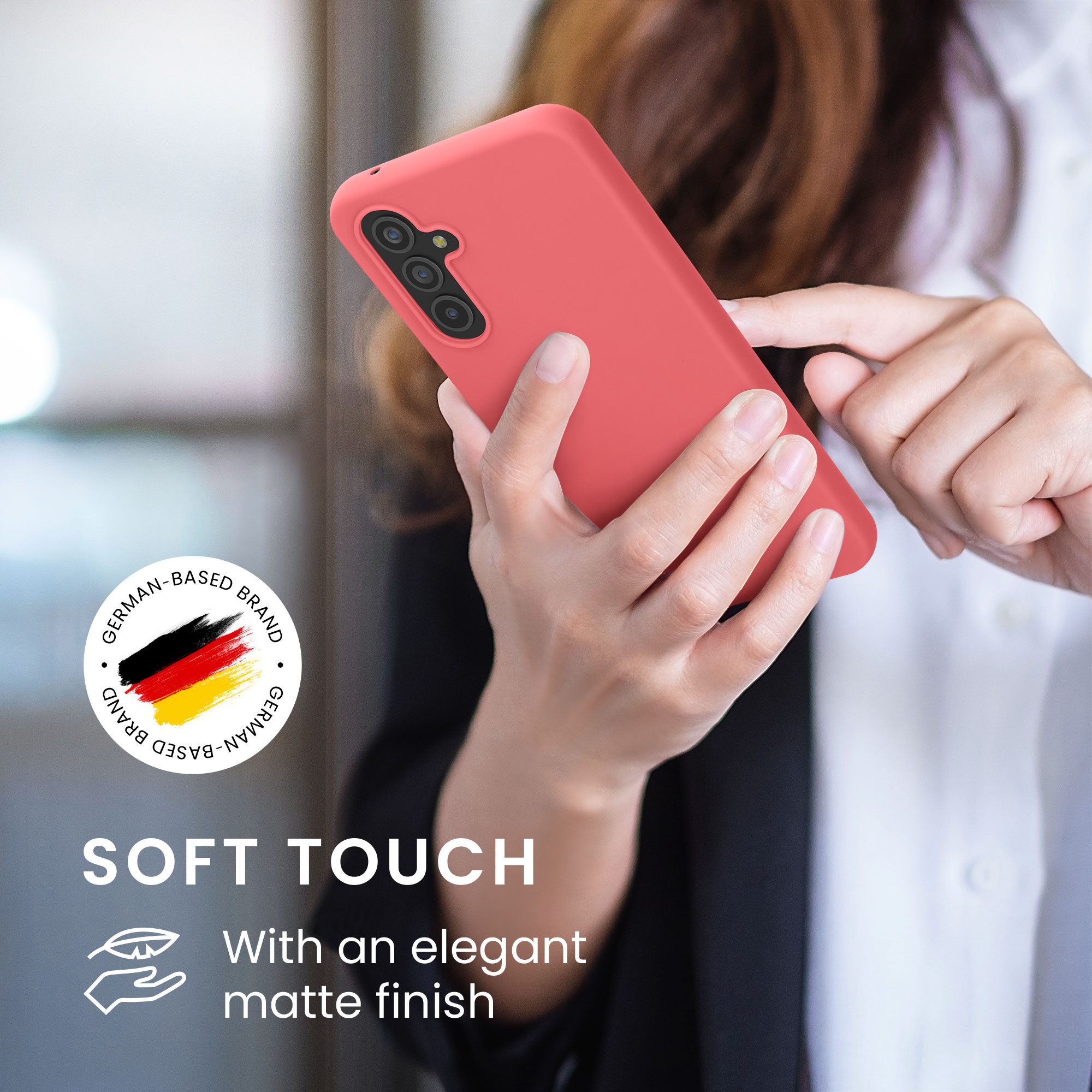 Kryt na mobil Samsung Galaxy A54 5G kwmobile TPU Neonová korálová