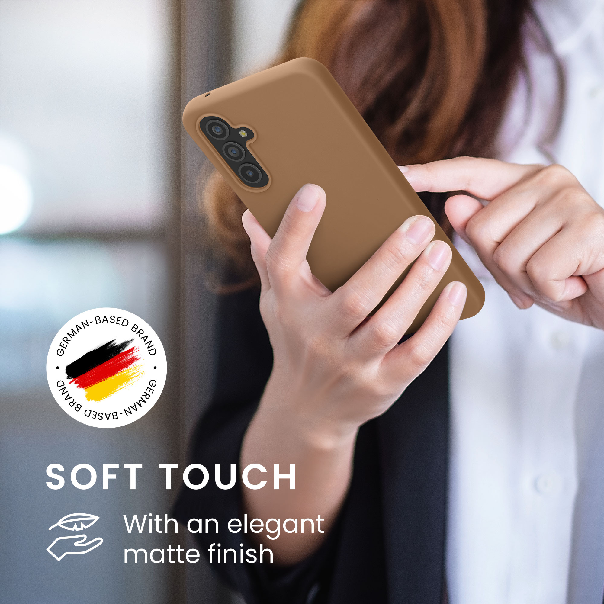 Kryt na mobil Samsung Galaxy A54 5G kwmobile TPU Cappuccino