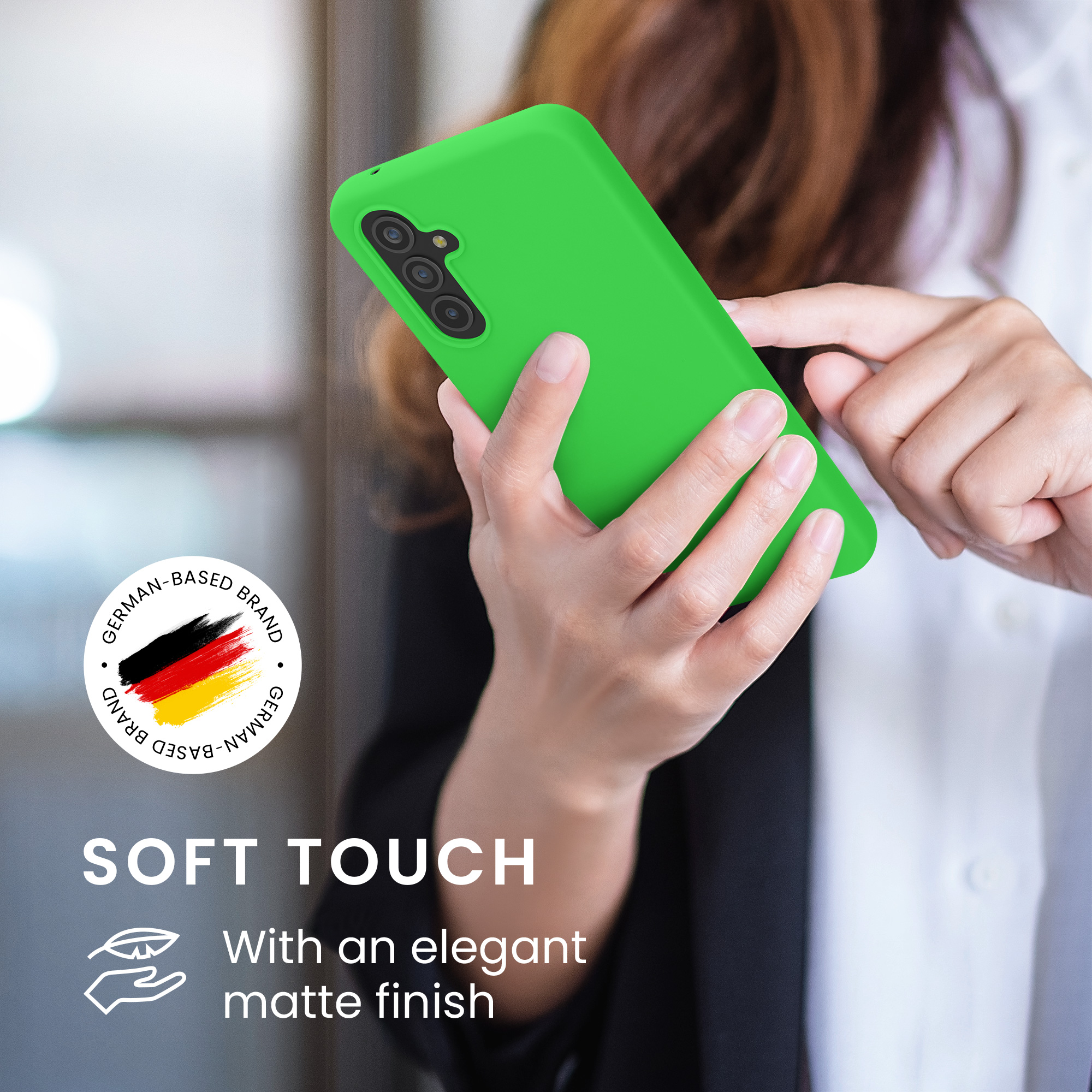 Kryt na mobil Samsung Galaxy A54 5G kwmobile TPU Neon Green