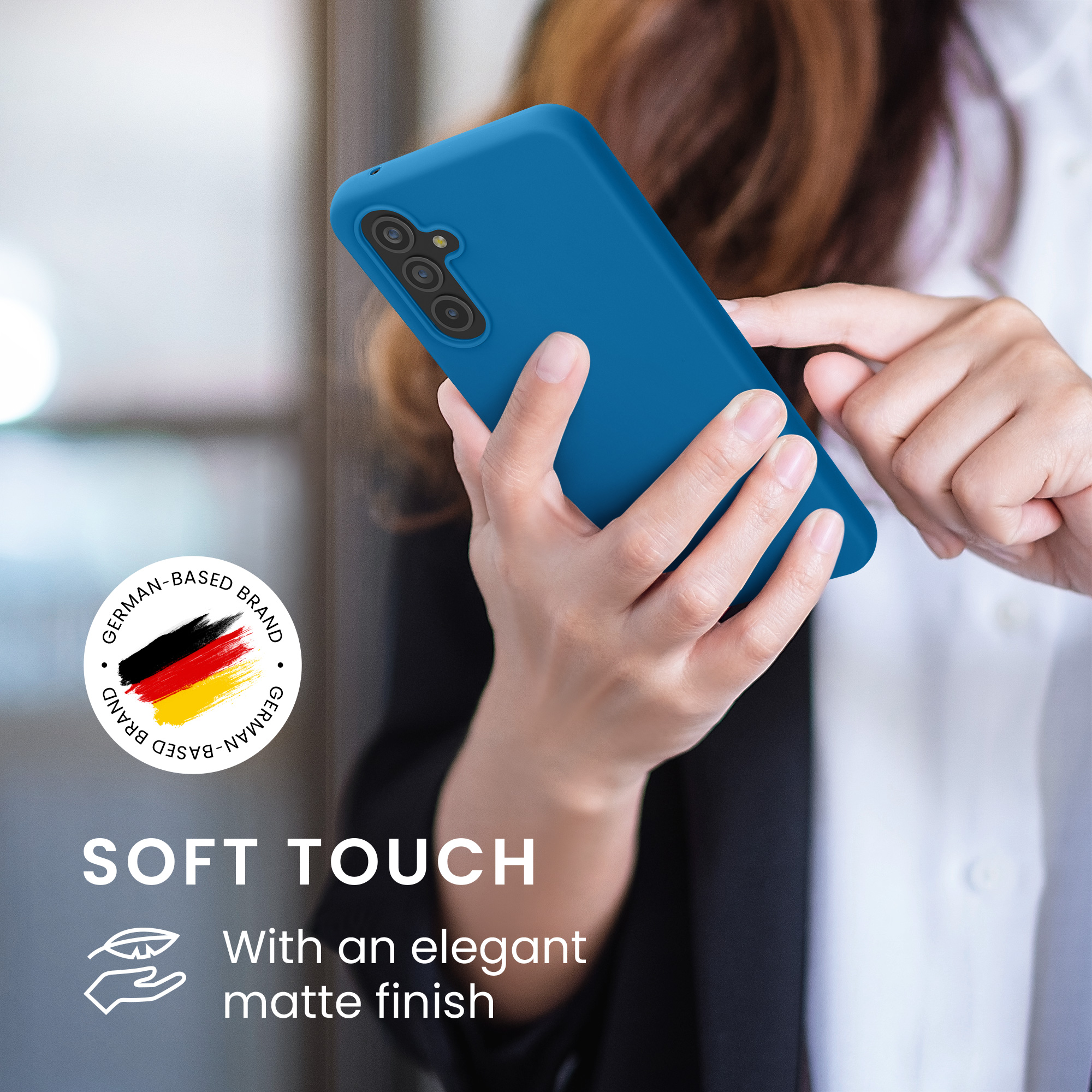 Kryt na mobil Samsung Galaxy A54 5G kwmobile TPU Modrý útes