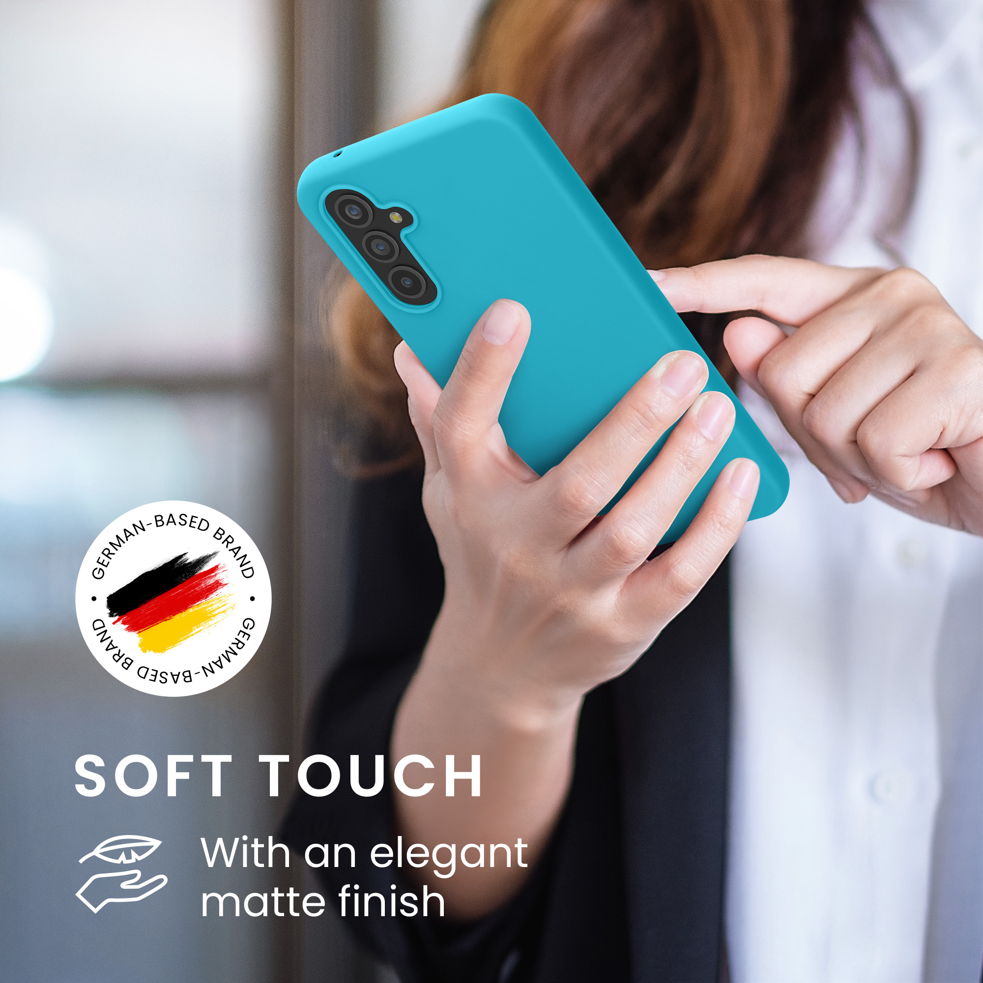 Pouzdro pro Samsung Galaxy A54 5G kwmobile TPU - ledově modrá
